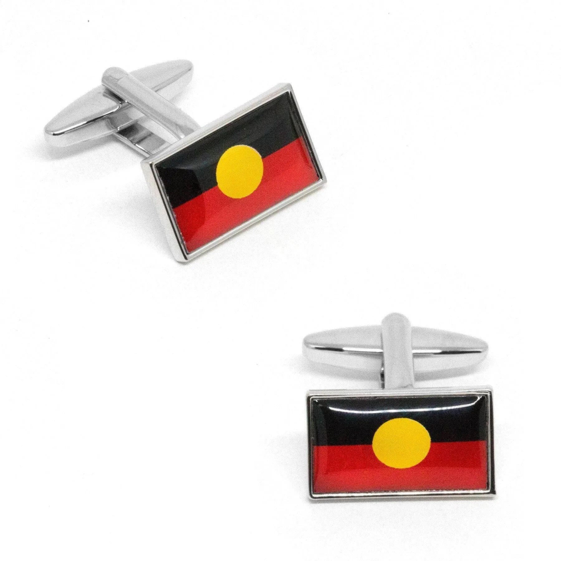 Australian Aboriginal Flag Cufflinks