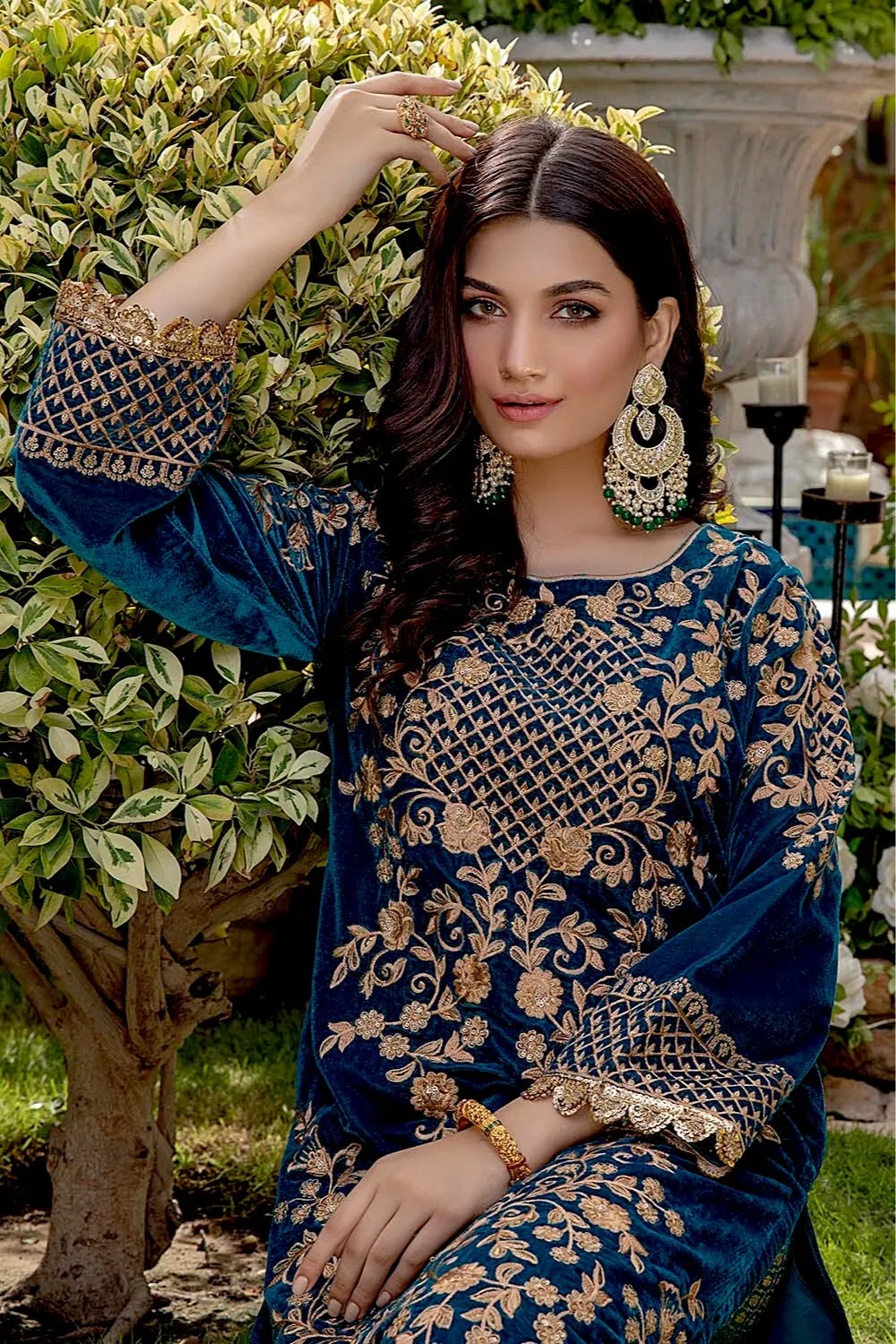 Azure Velvet Winter 2Pc Collection  – Blushing Meadow