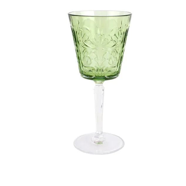 Barocco Mint Green Wine Glass