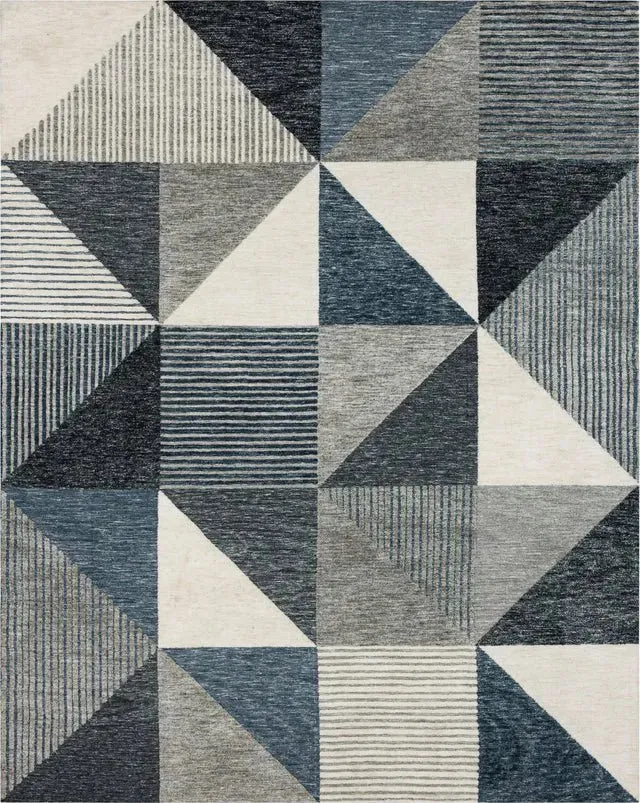 Bowen R1147 202 Oblique Blue Rug