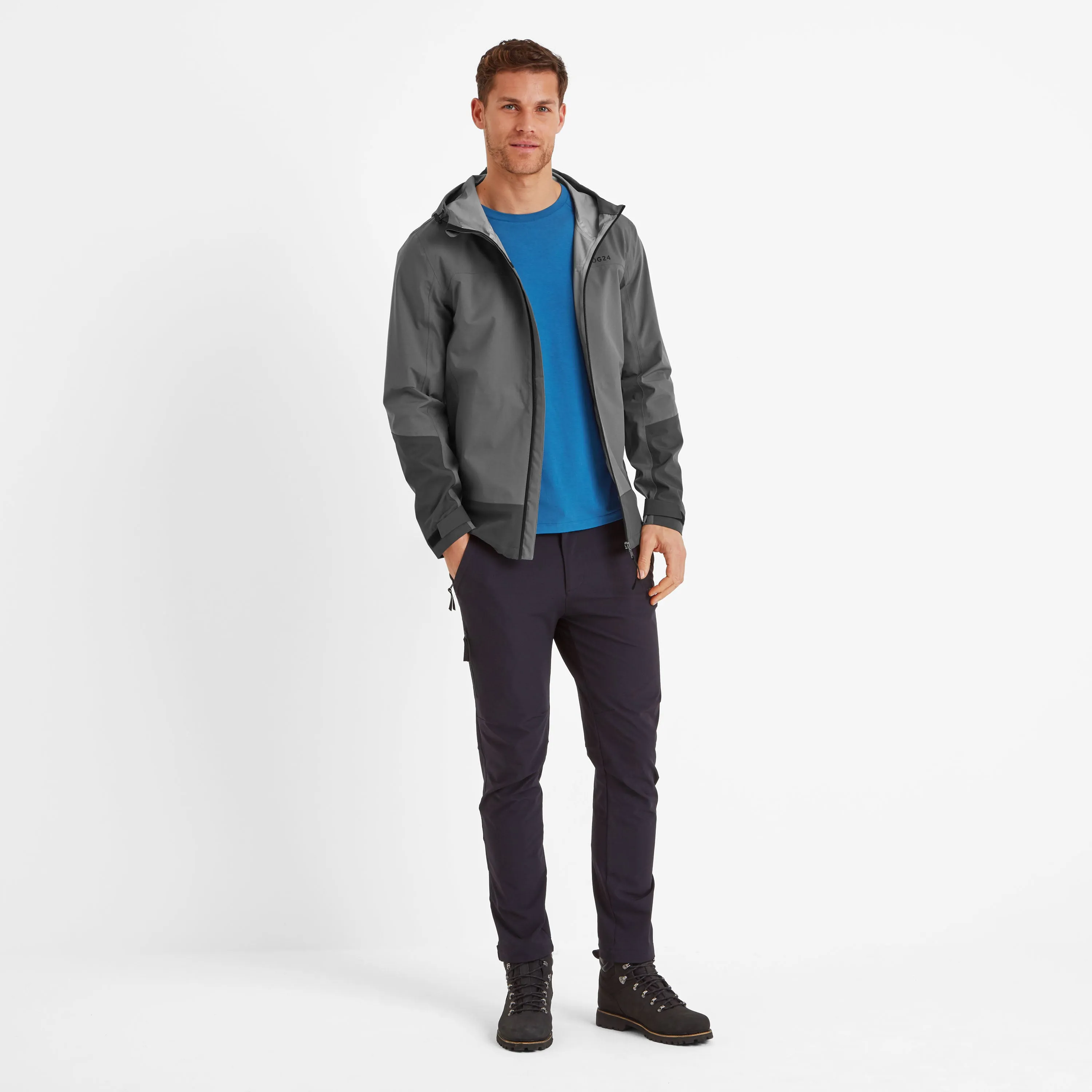 Bowston Mens Waterproof Jacket - Soot Grey