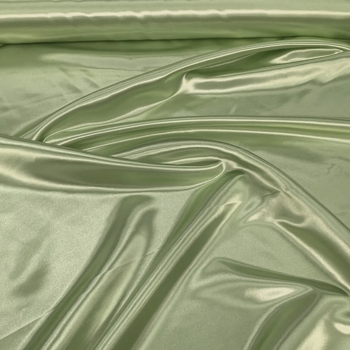 Bridal Satin Table Linen in Dark Sage 377