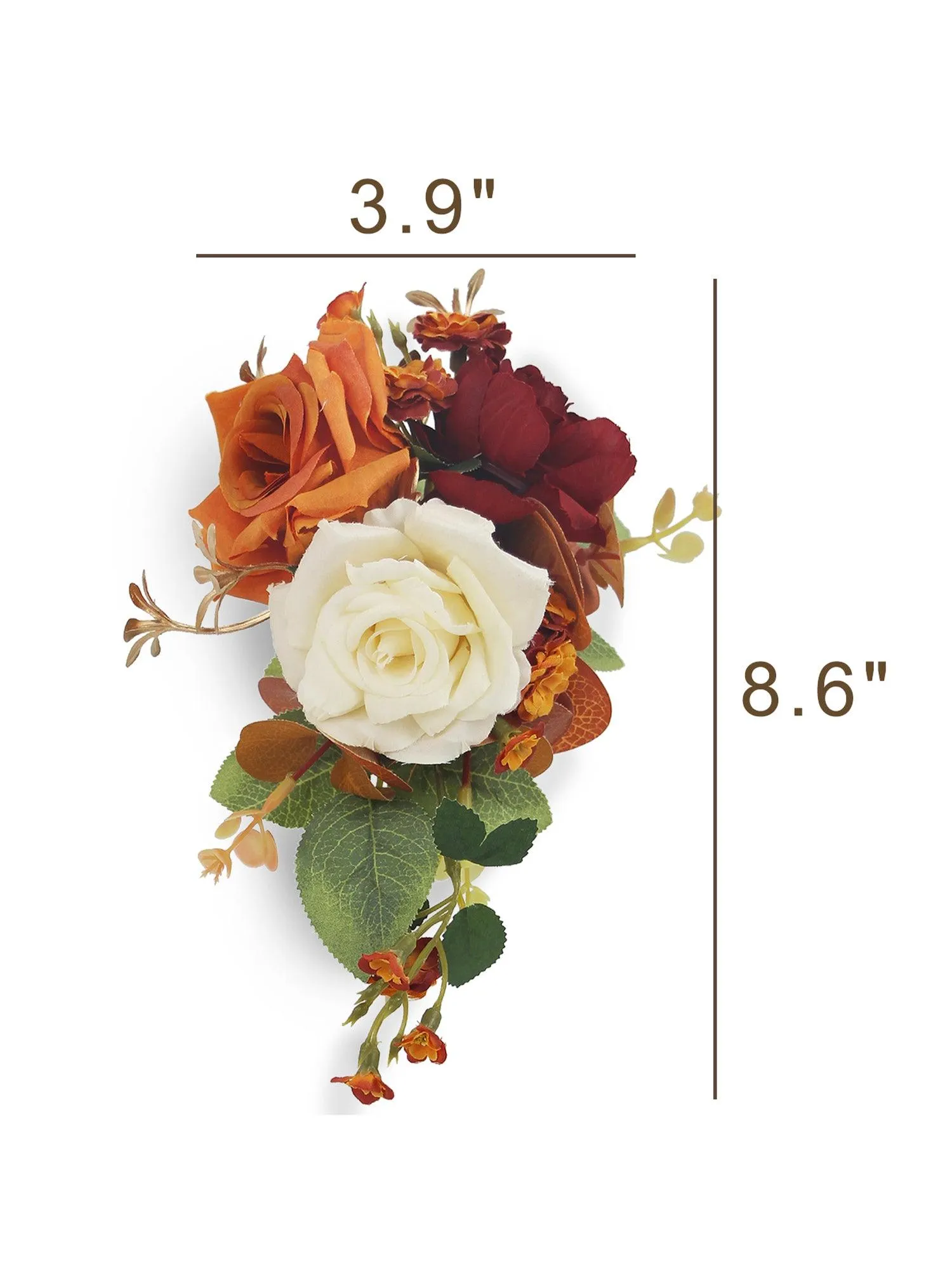 Burnt Orange Shoulder Corsage