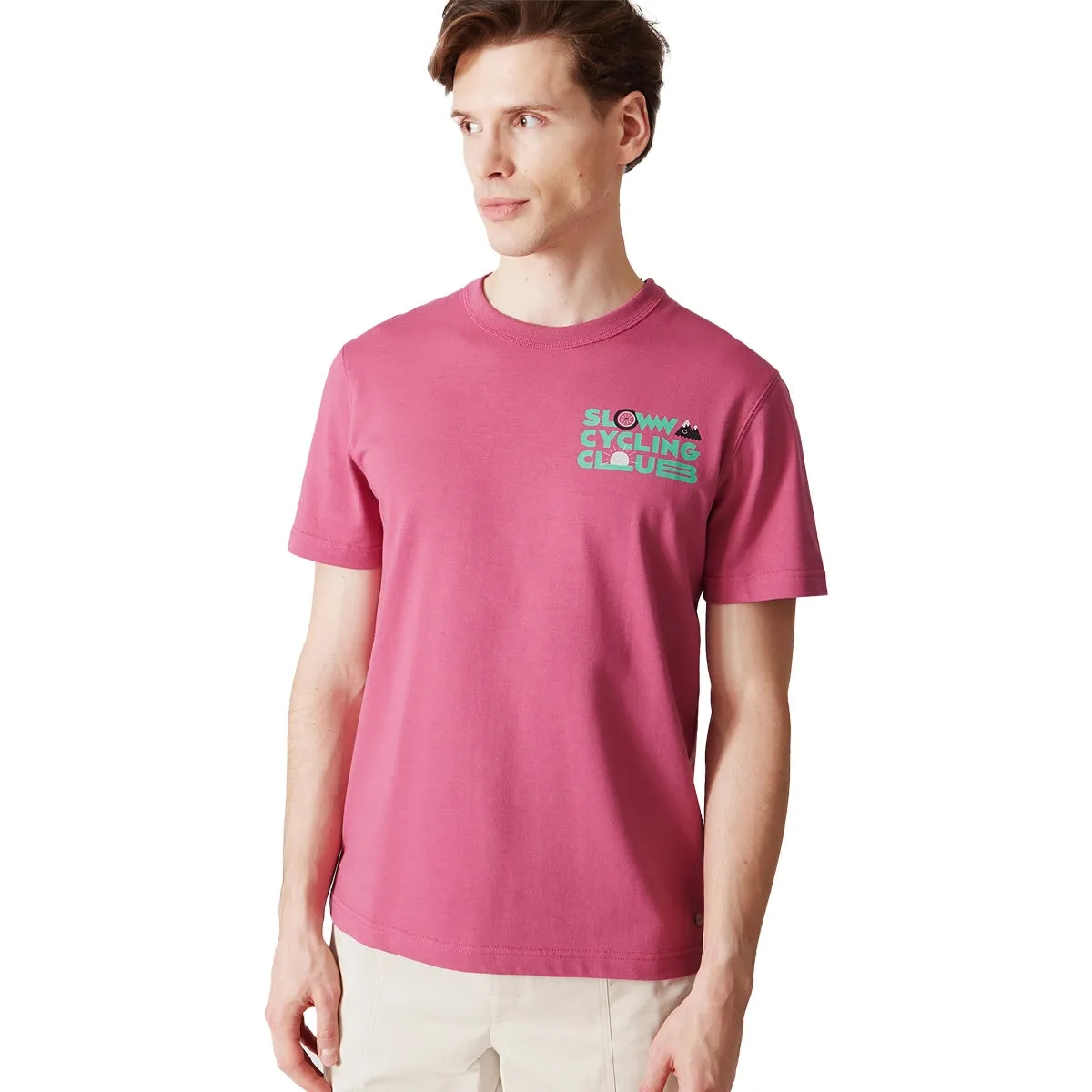 CAFE DU CYCLISTE X FAGUO Lugny Tshirt  - Slow Pink