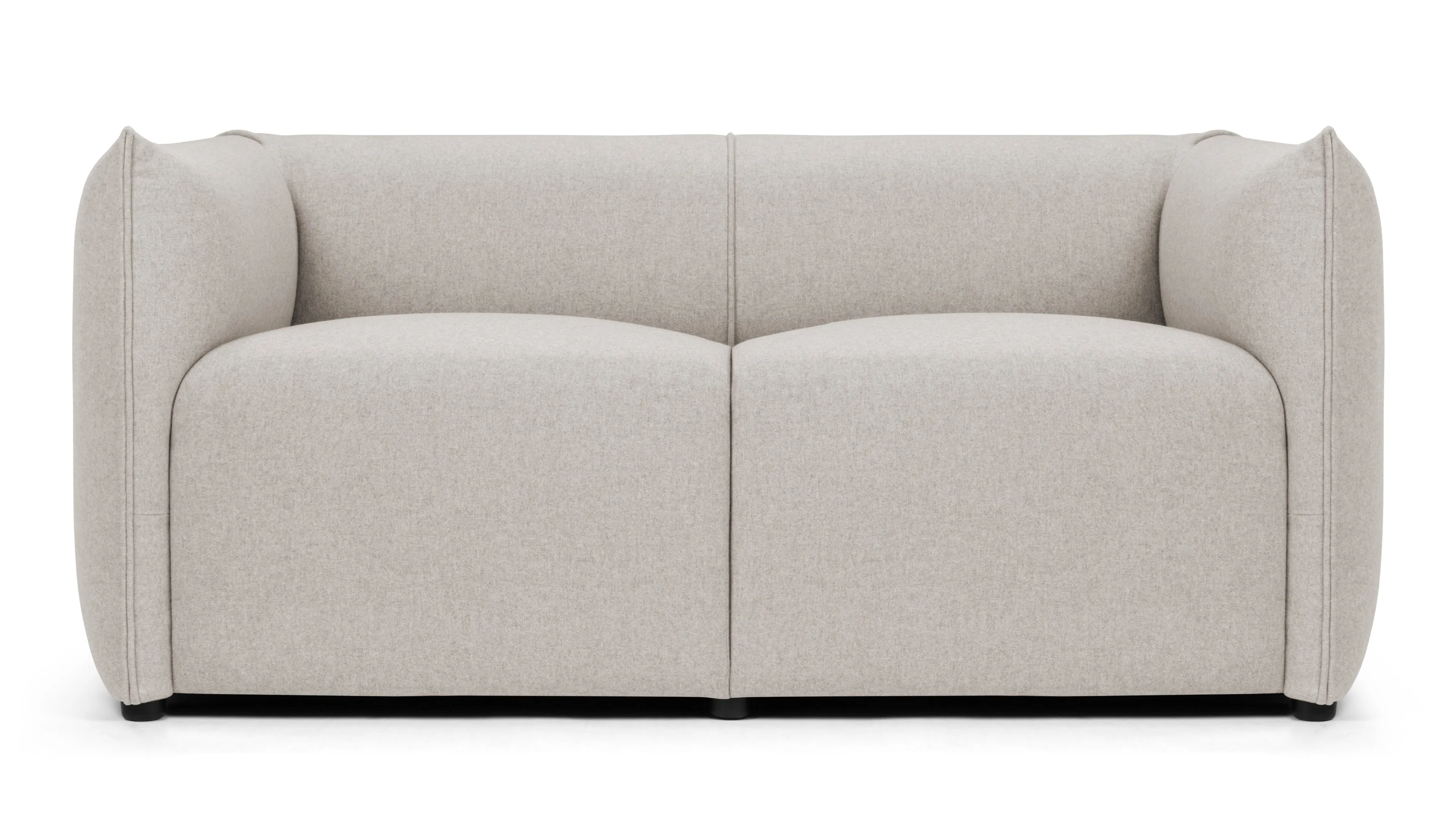 Casa - Casa Loveseat, Wheat Gray Cashmere Wool