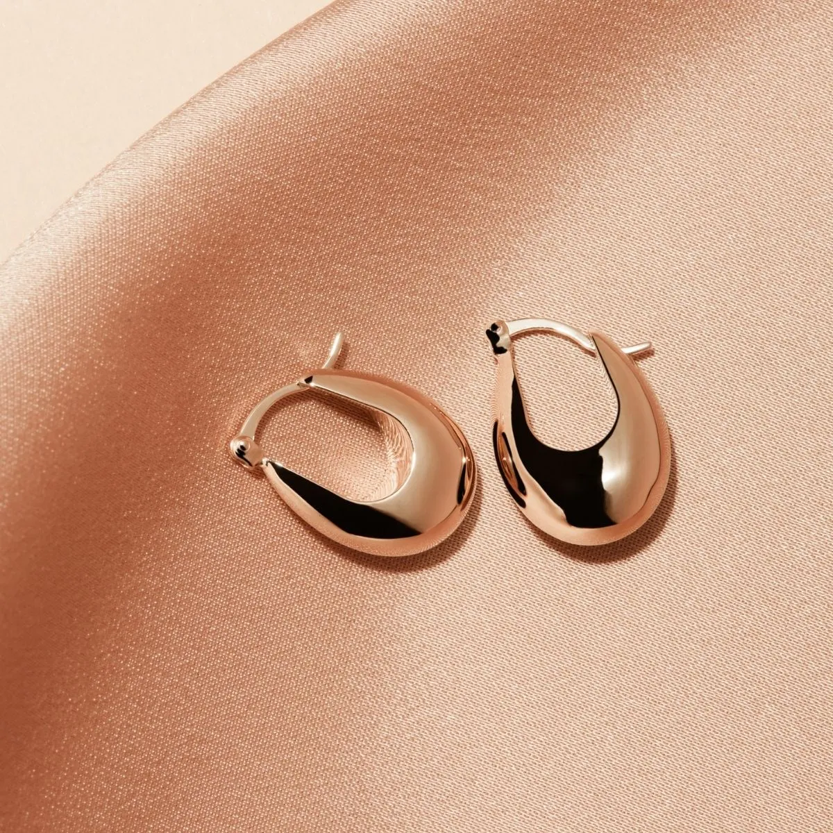 Cloudland Rose Gold Hoop Earring