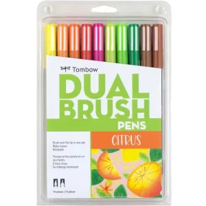 Dual Brush Set of 10 Citrus