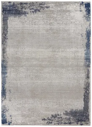 Etchings ETC01 Grey/Navy Rug