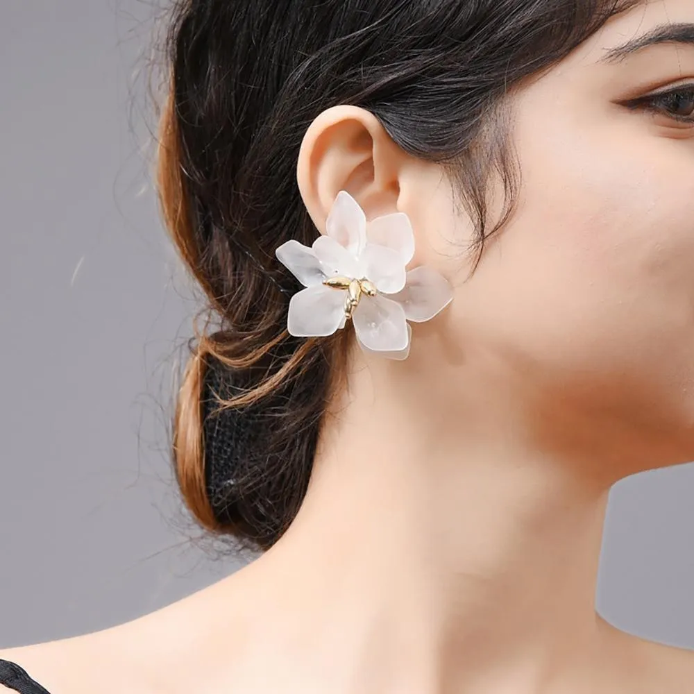 Extra Eye-Catching Floral Summer Statement Earrings