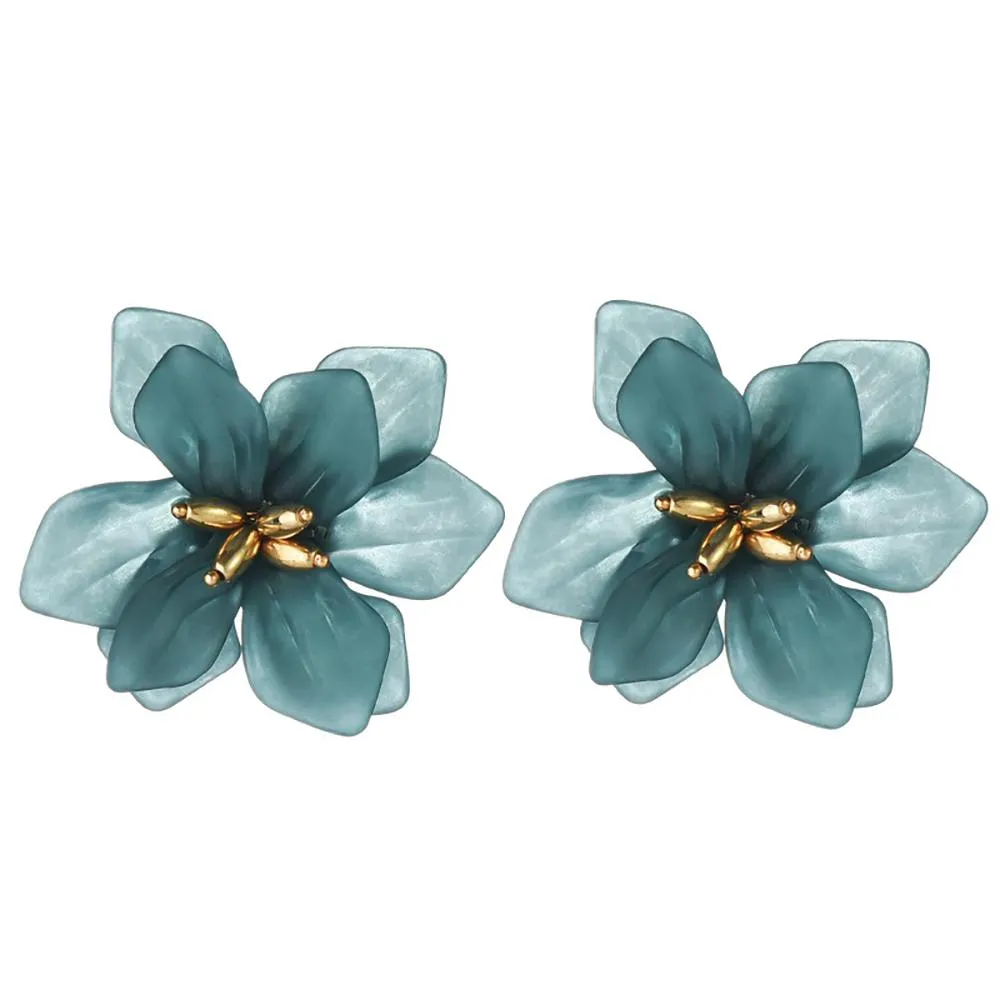 Extra Eye-Catching Floral Summer Statement Earrings