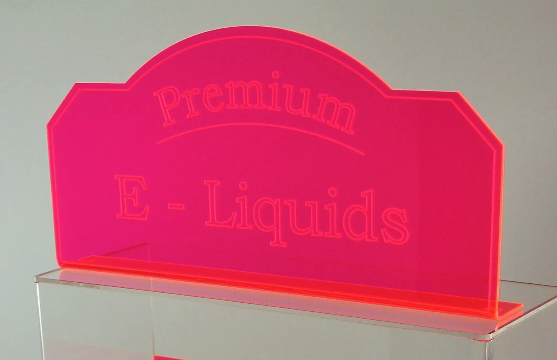 Eye Catching Fluorescent E-Liquid/E-Juice Sign