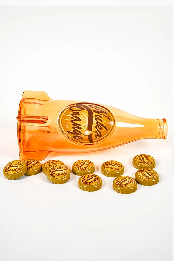 Fallout Nuka Cola Orange Glass Bottle & Cap