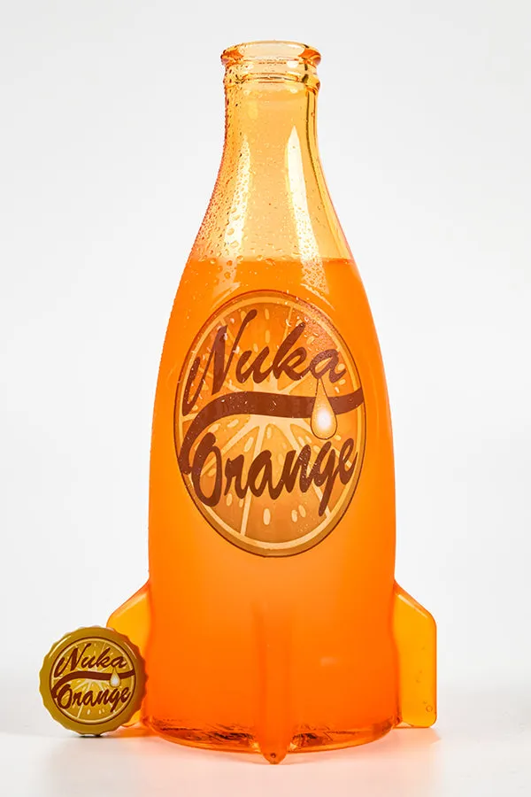 Fallout Nuka Cola Orange Glass Bottle & Cap