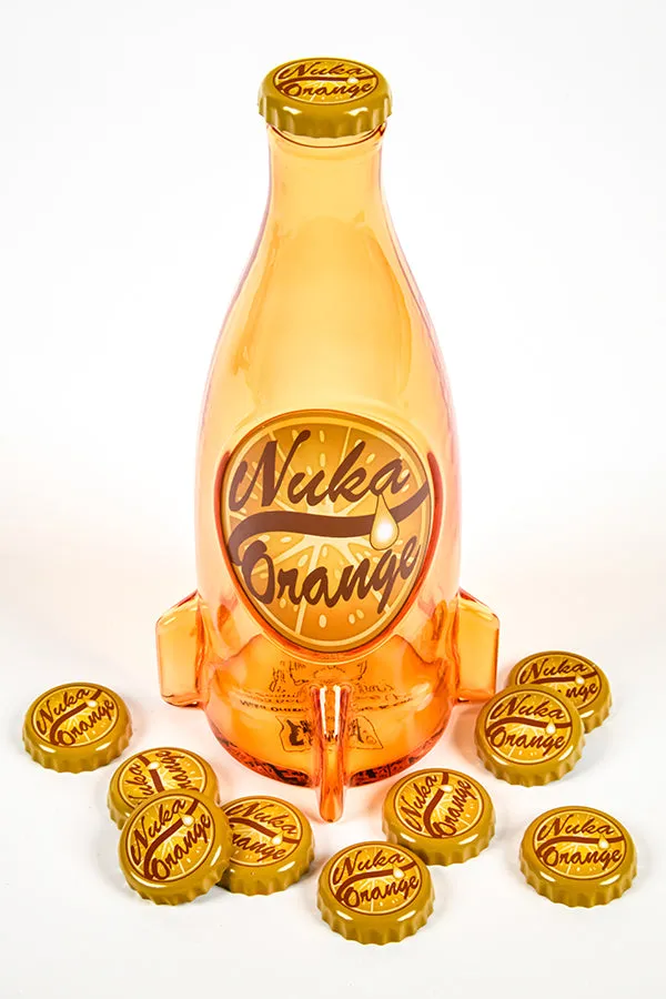 Fallout Nuka Cola Orange Glass Bottle & Cap