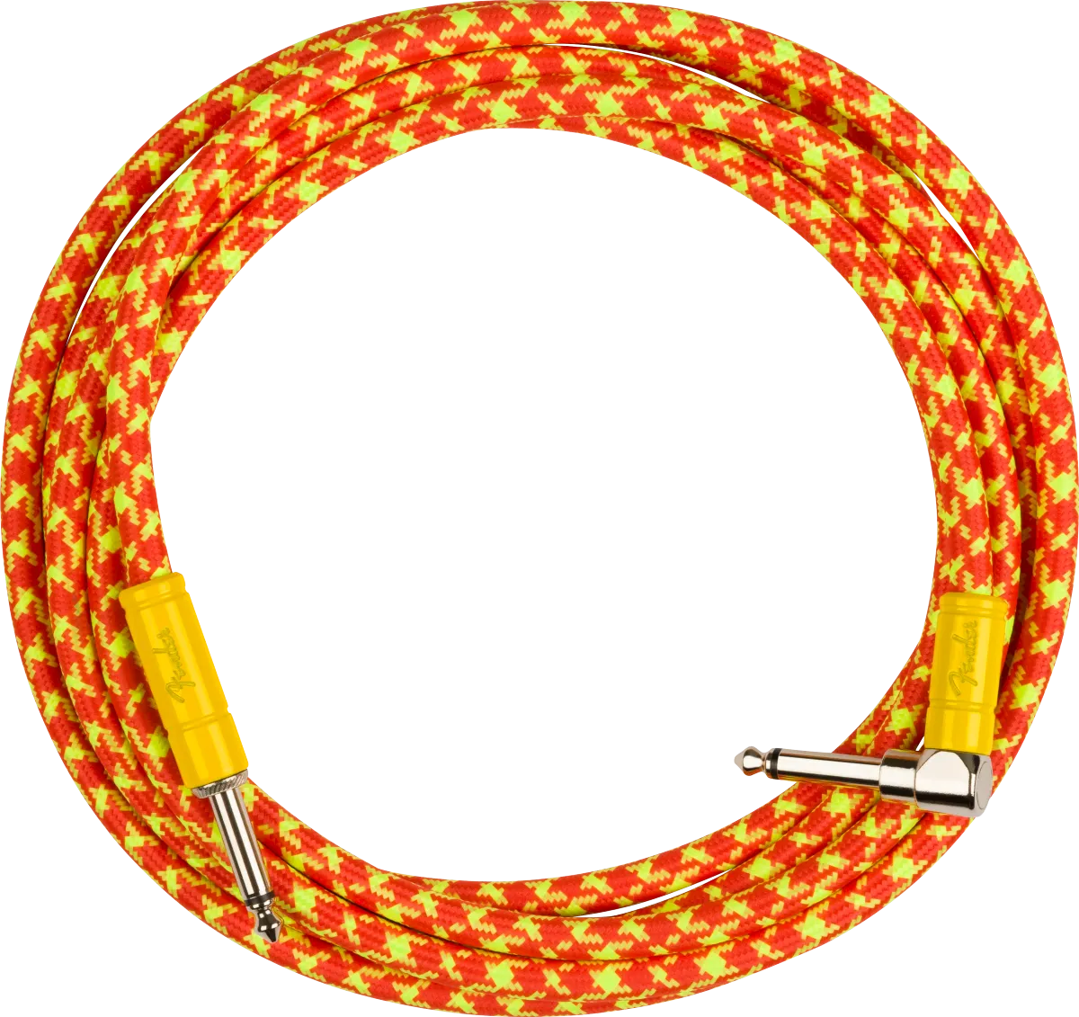 Fender Mononeon Instrument Cable - Angled/Straight 10' - Orange