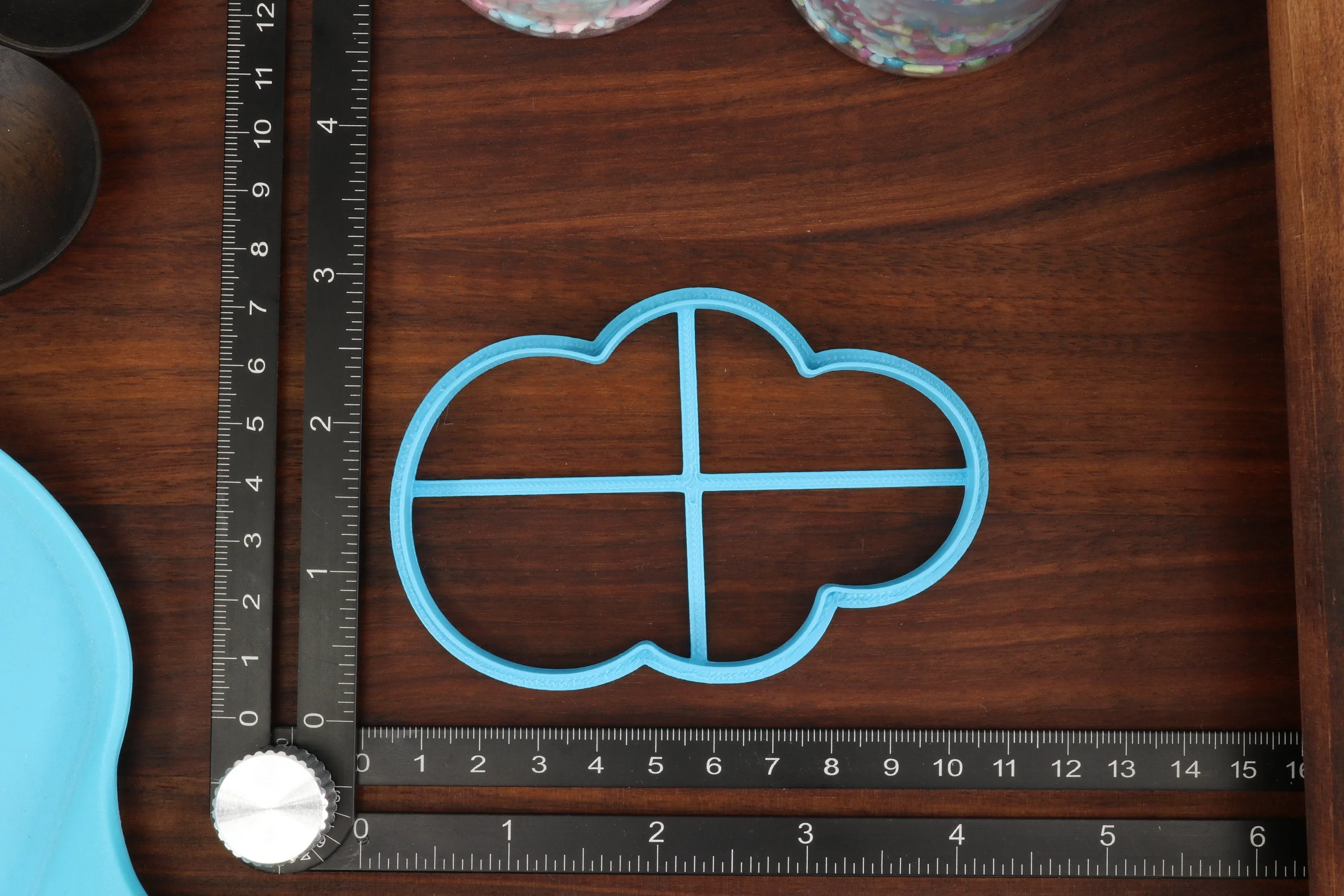 Forecasted Weather Cookie Cutters, Set 1 - Cloudy Overcast, Partly Cloudy, Rainy Skies, Sunny Weather, Thunder Storm Cutters