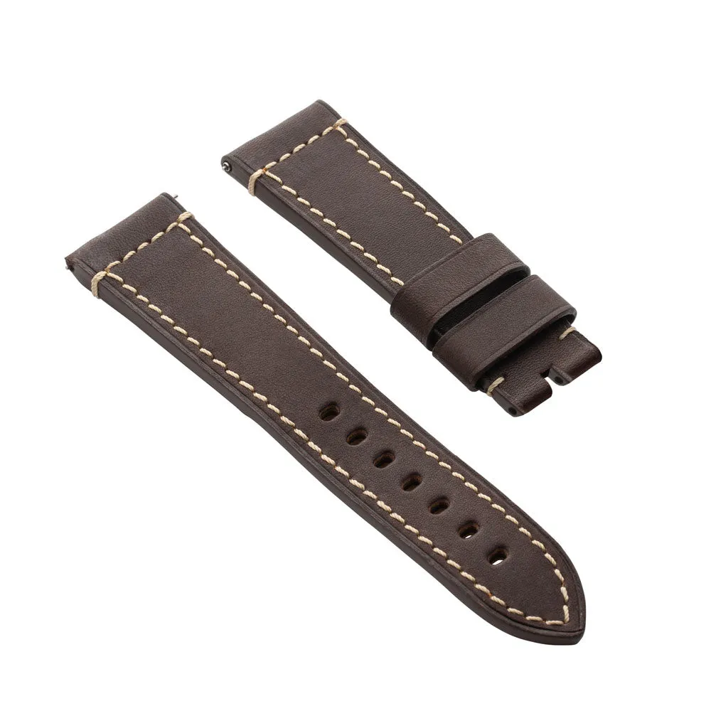 French Classic Hand-Made Leather Strap 23mm