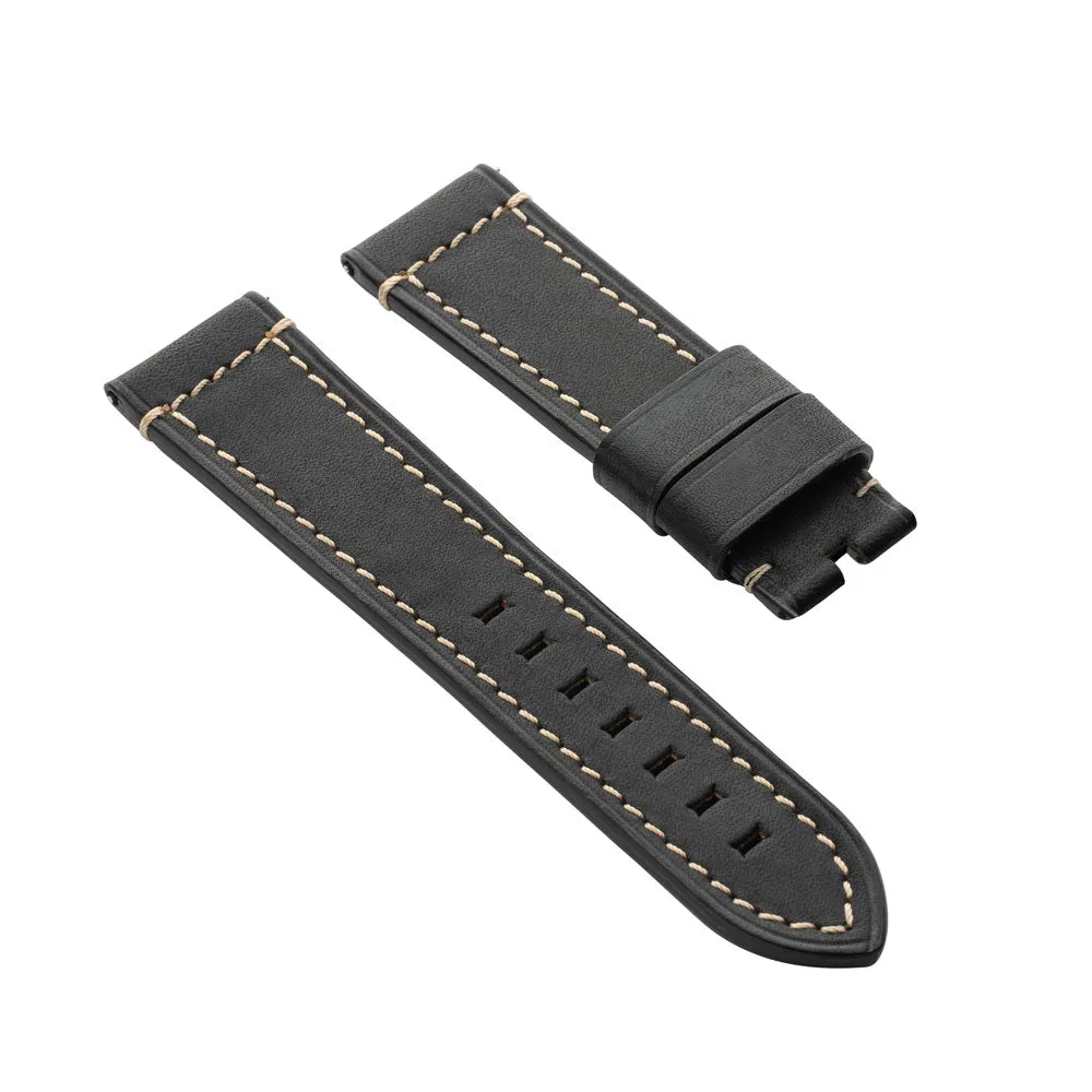 French Classic Hand-Made Leather Strap 23mm