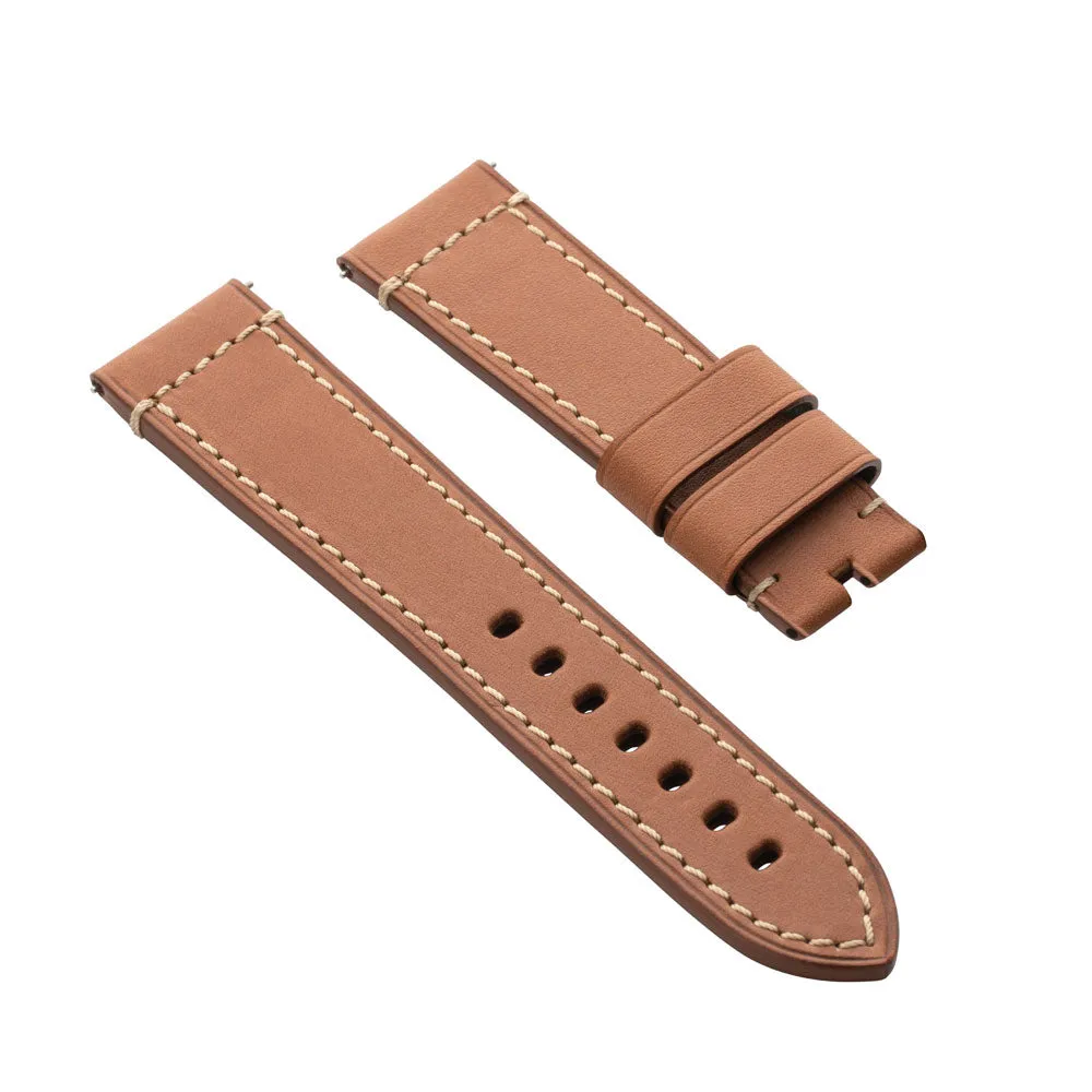 French Classic Hand-Made Leather Strap 23mm