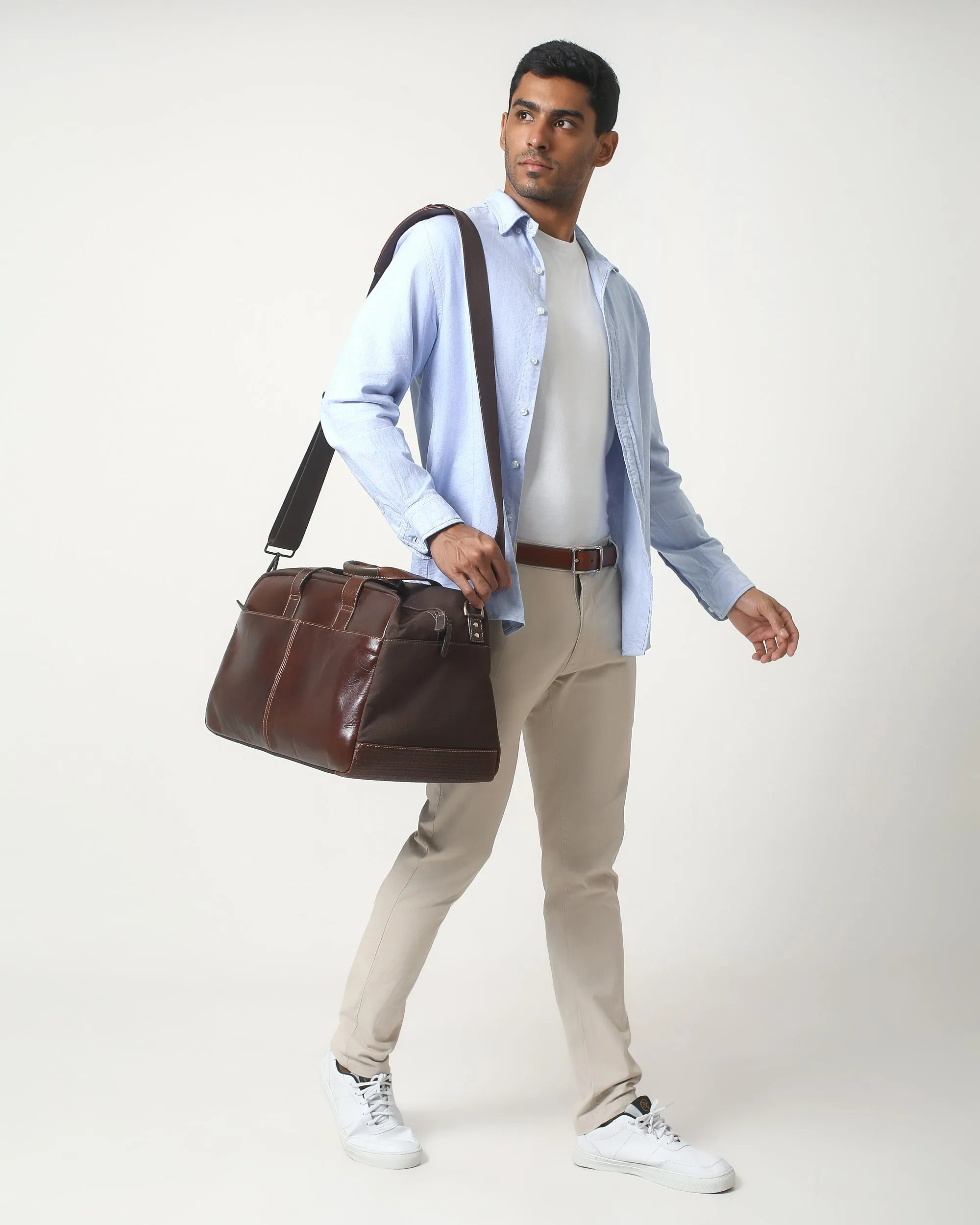 Garth Commuter Leather Duffle Bag