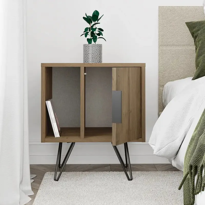 Glynn Modern Bedside Table Width Bedroom Furniture 50.2cm