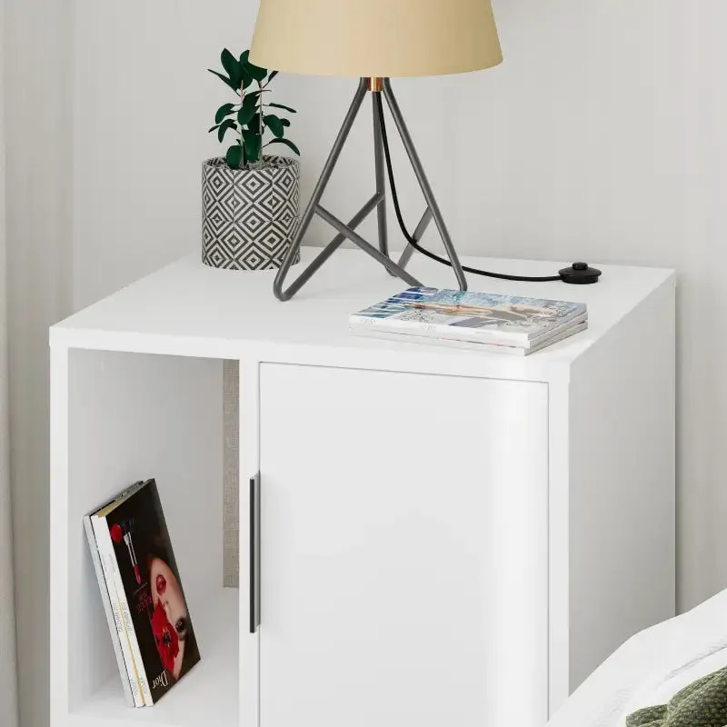 Glynn Modern Bedside Table Width Bedroom Furniture 50.2cm