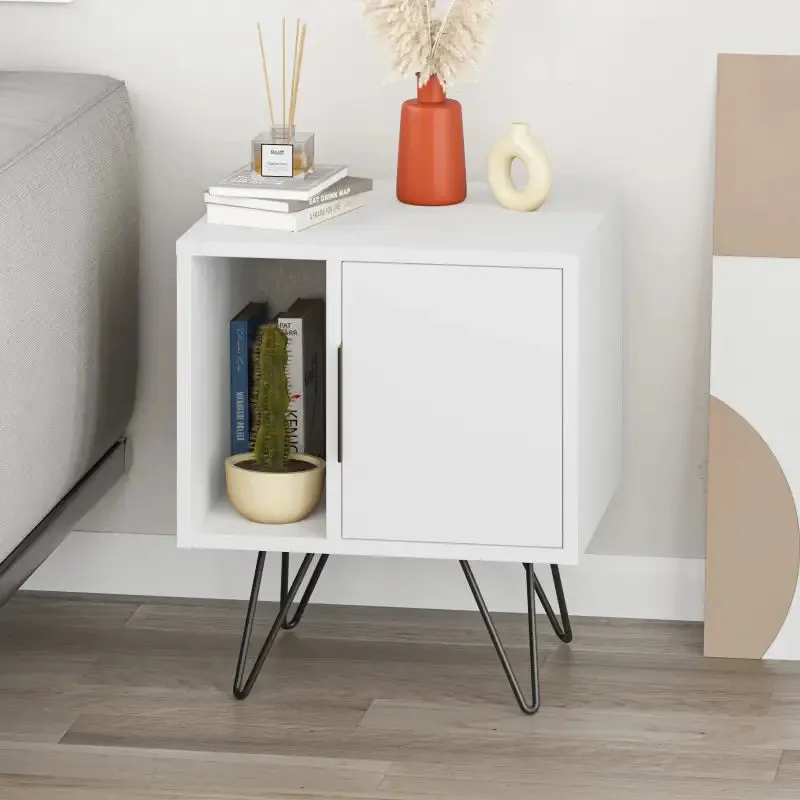 Glynn Modern Bedside Table Width Bedroom Furniture 50.2cm