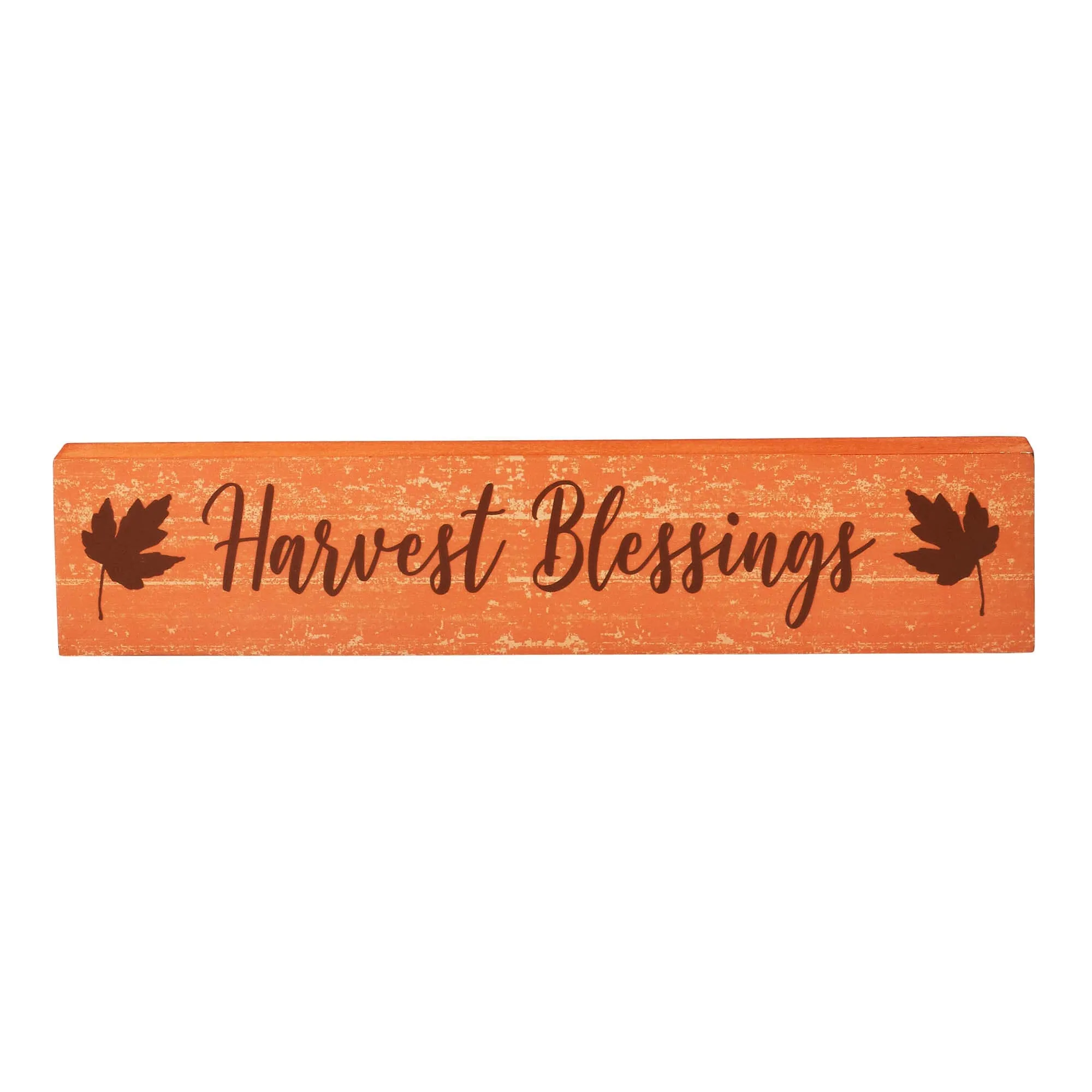 Harvest Blessings Fall Leaves Sign