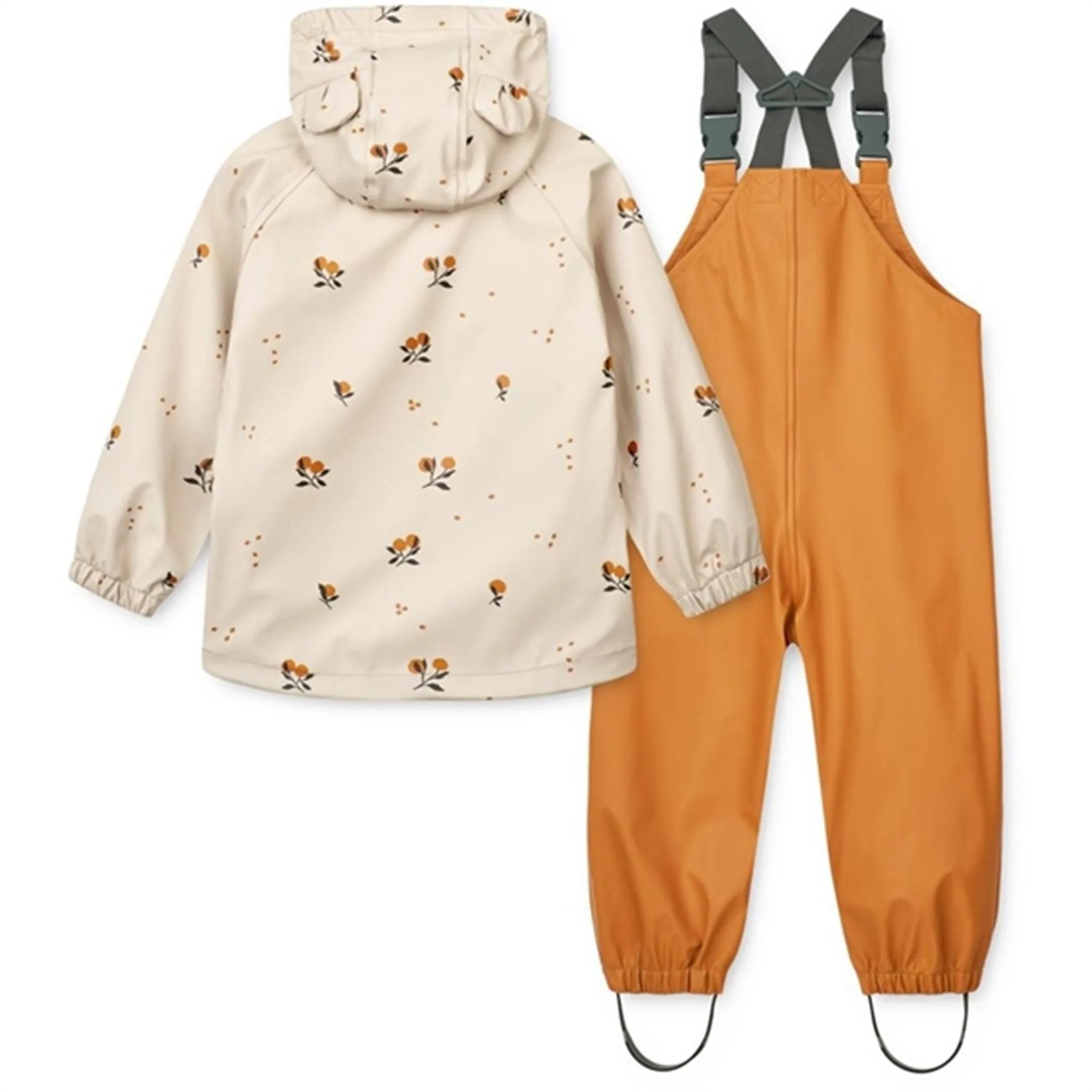 Liewood Melodi Printed Rainwear Set Peach / Sandy