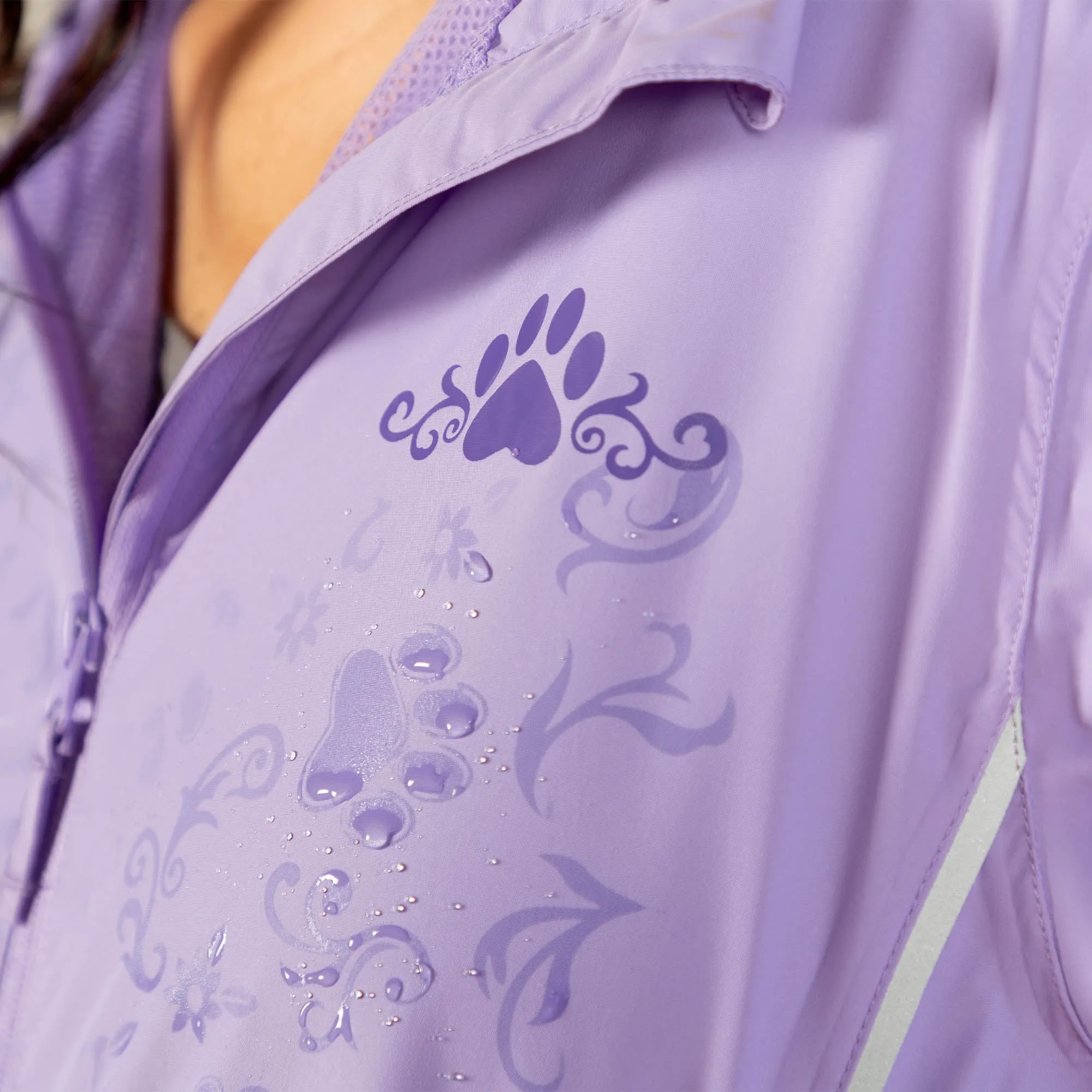 Magical Print Paw Print Rain Jacket