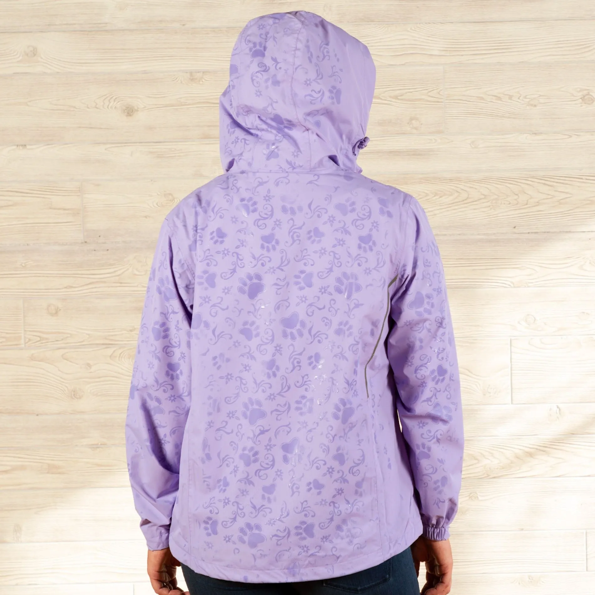 Magical Print Paw Print Rain Jacket