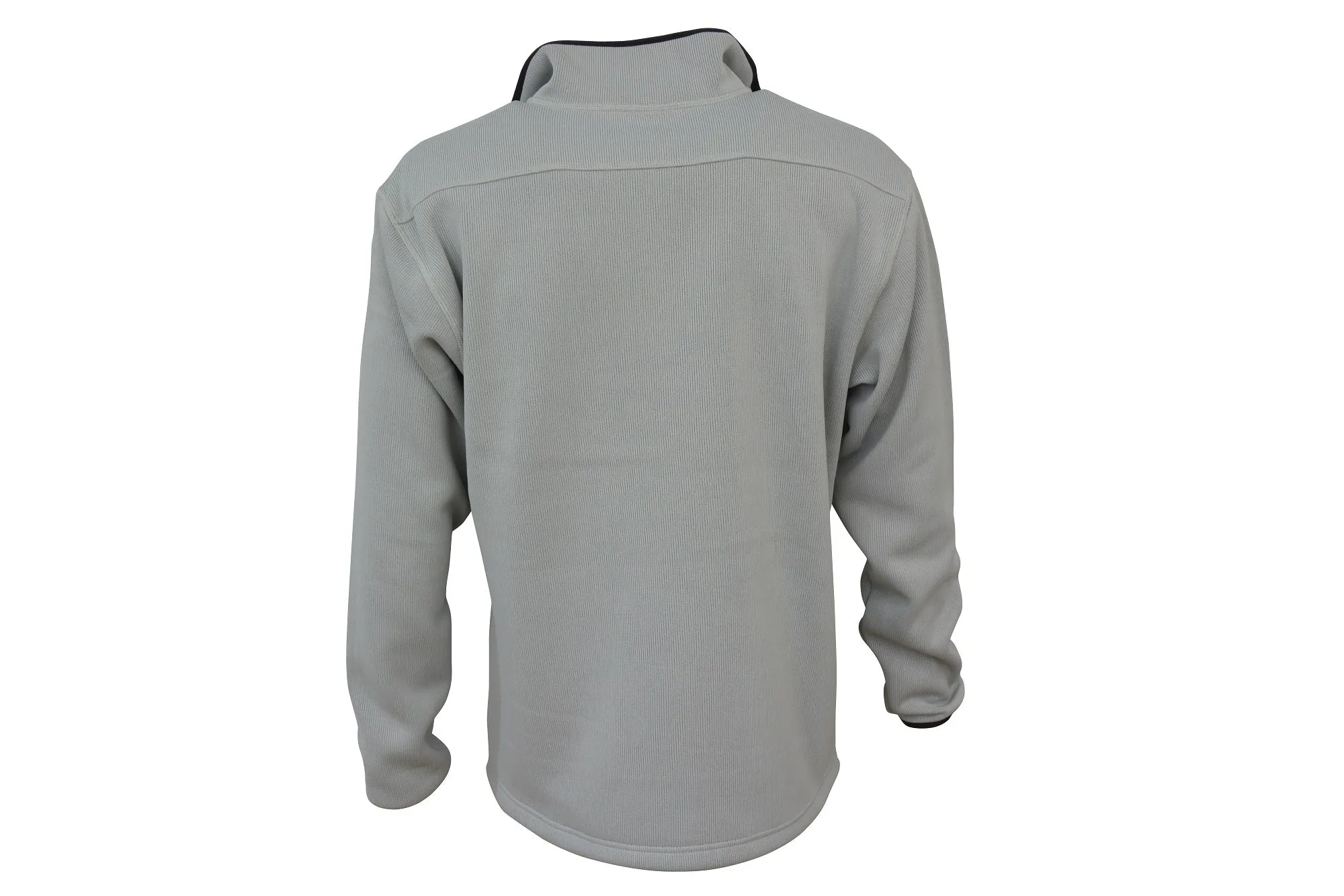 Maindeck Mens Knitted Fleece Light Grey