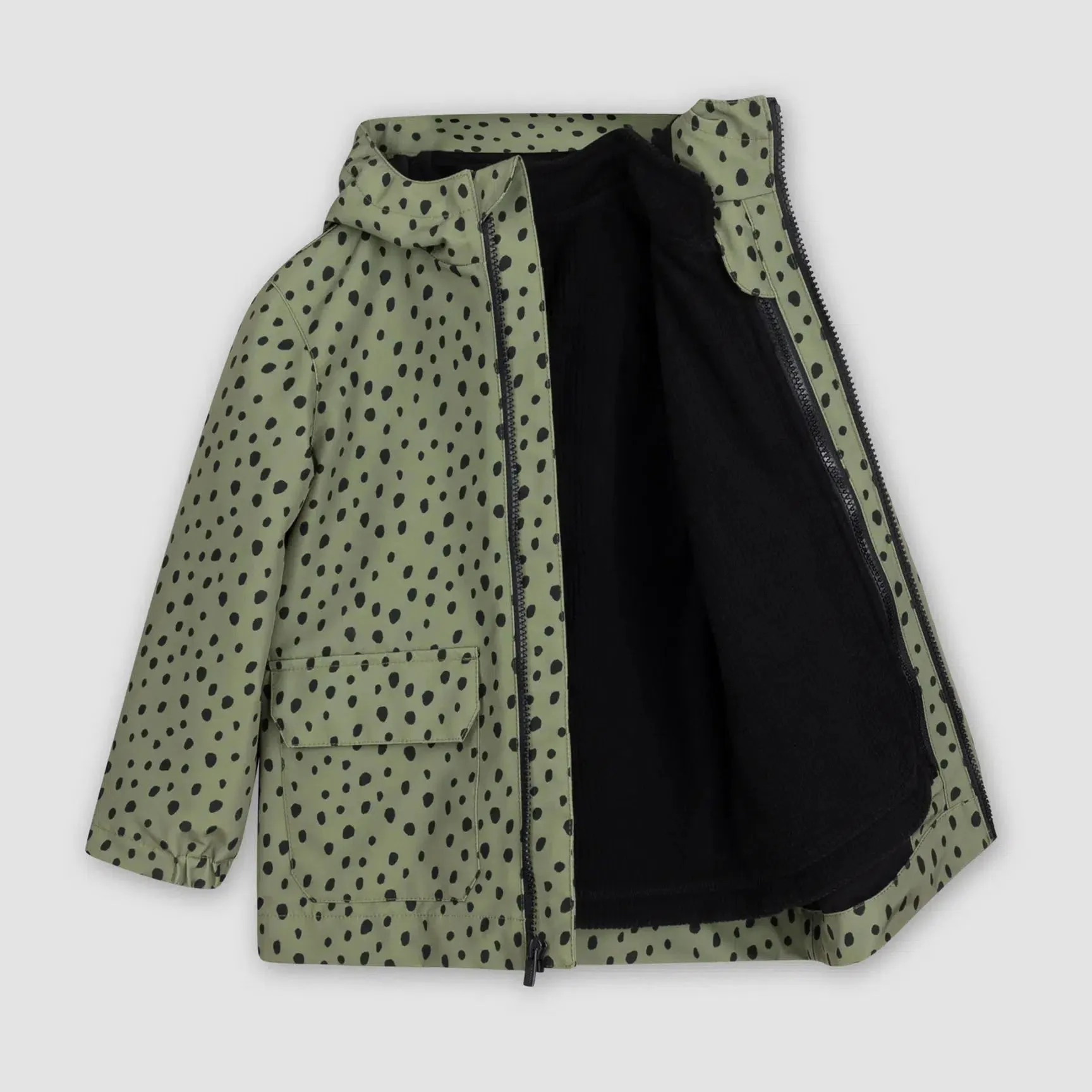 Miles - 3-in-1 Jacket - Green Dalmation