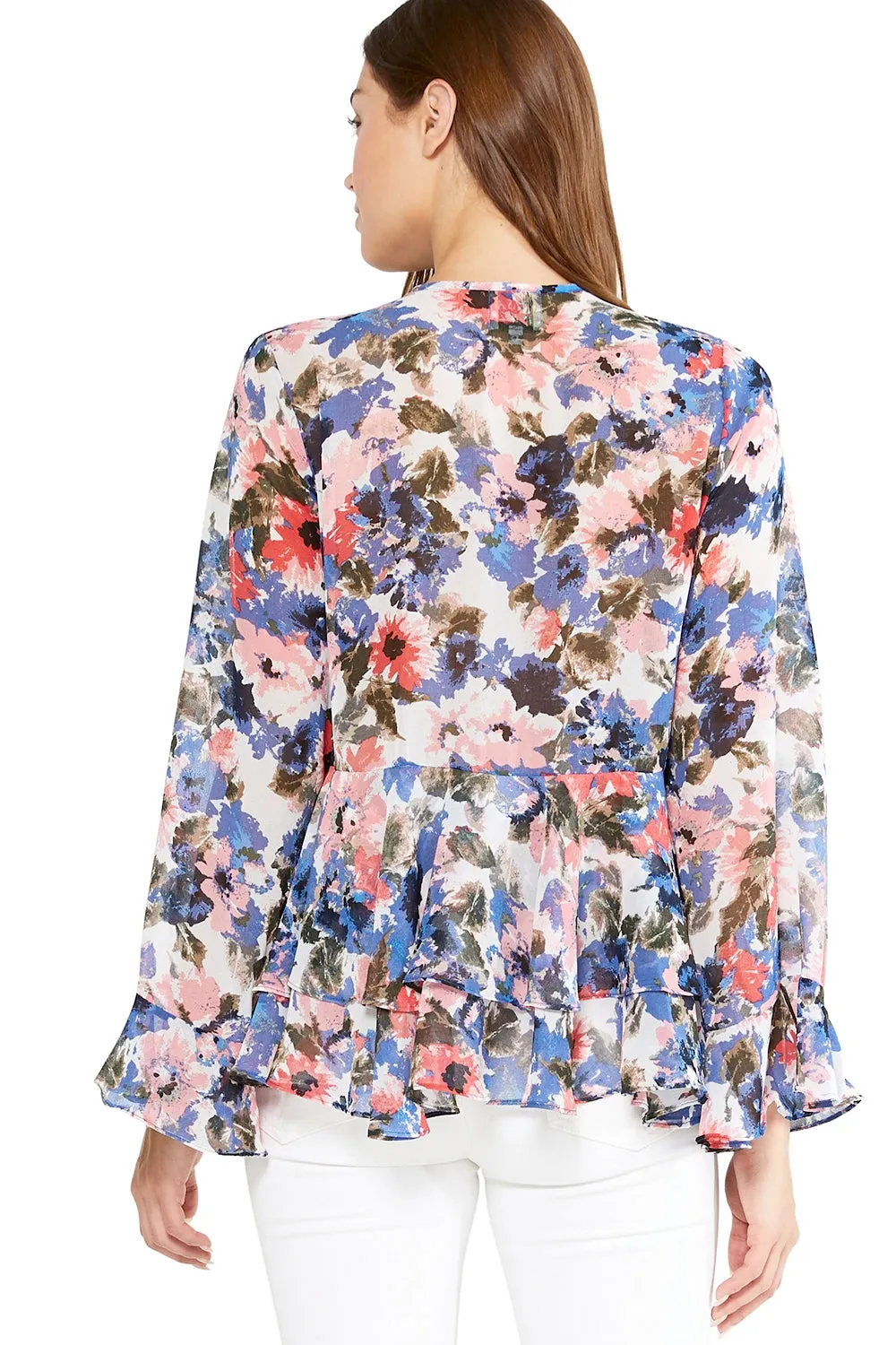 MISA - Damaris Top in Tie-Dye Floral