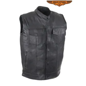 Motorcycle Club Vest With Gun Pockets On Both Sides