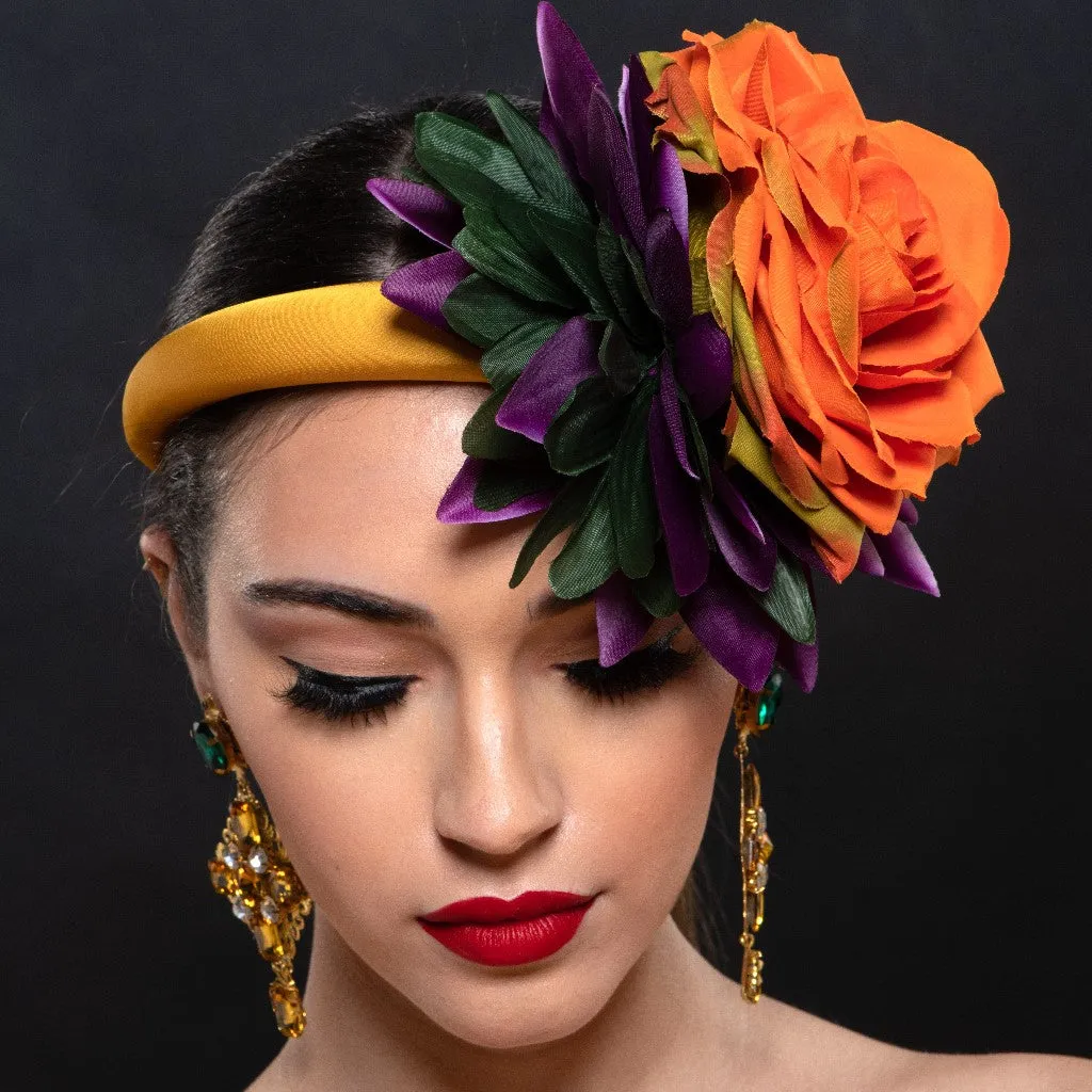 NAL4504-Ladies flower fascinator