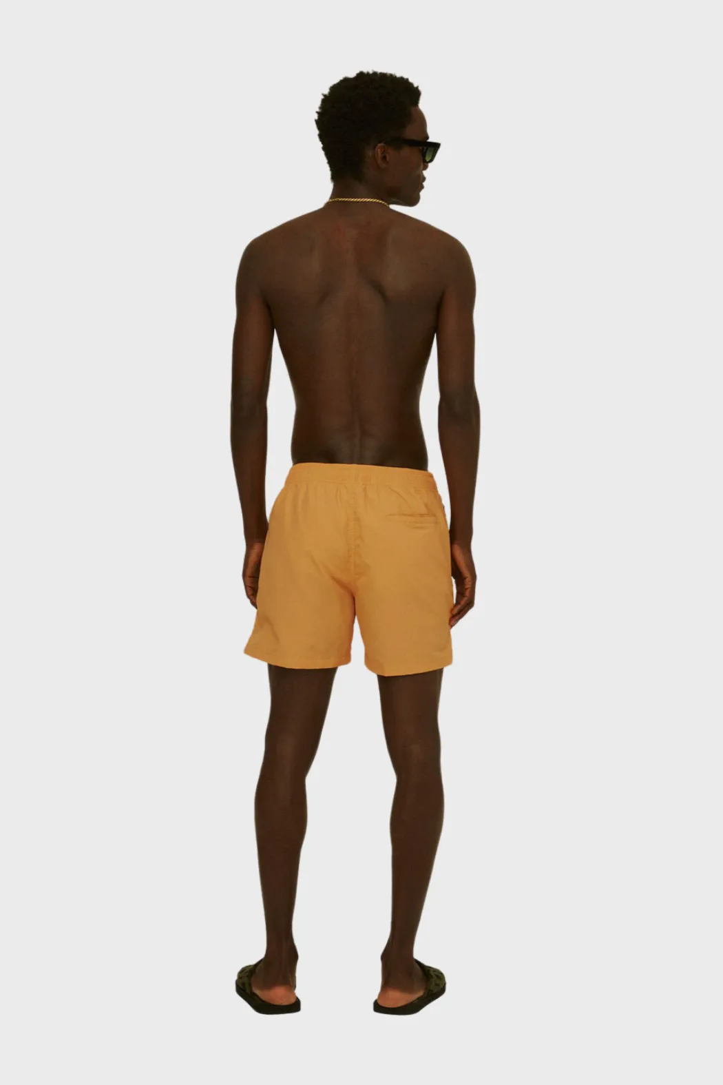 Nylon Swim Shorts in Orange