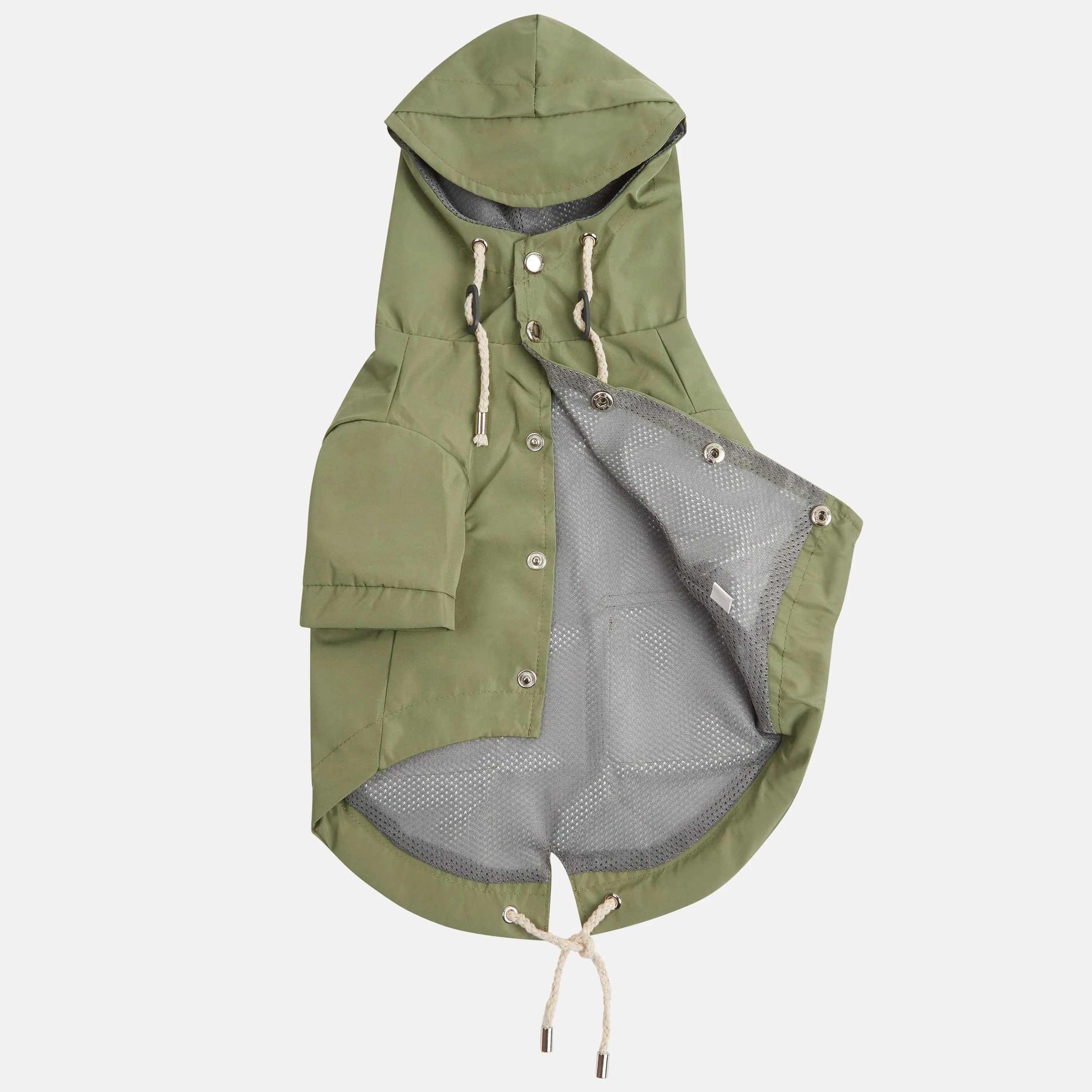 Original Water-Repellant Dog Raincoat | Khaki Green