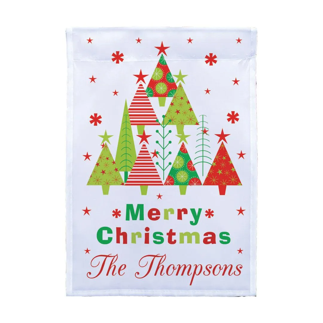 Personalized Christmas Garden Flag