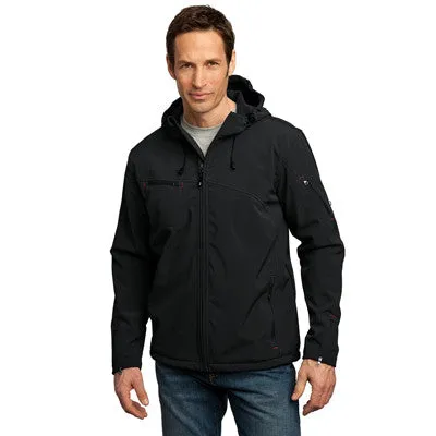 Port Authority Textured Hooded Soft Shell Jacket