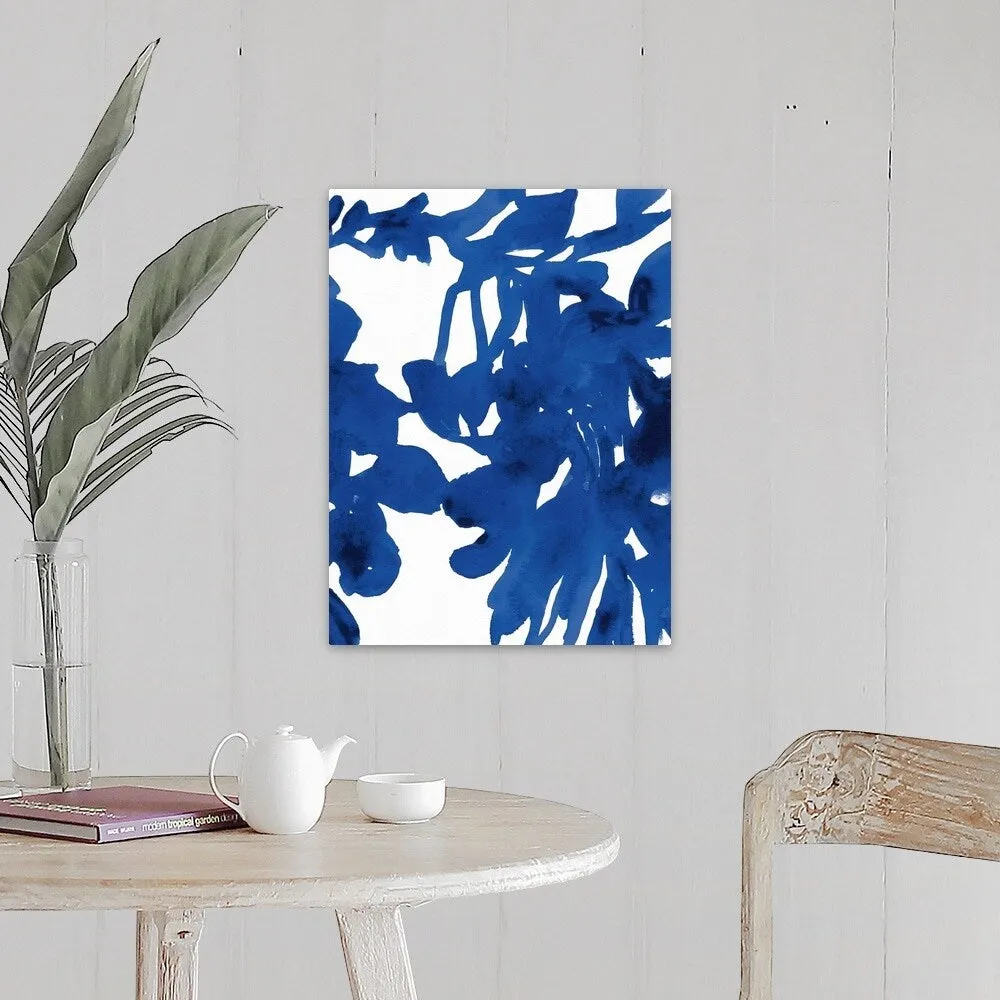 "Azure Silhouette I" Canvas Wall Art