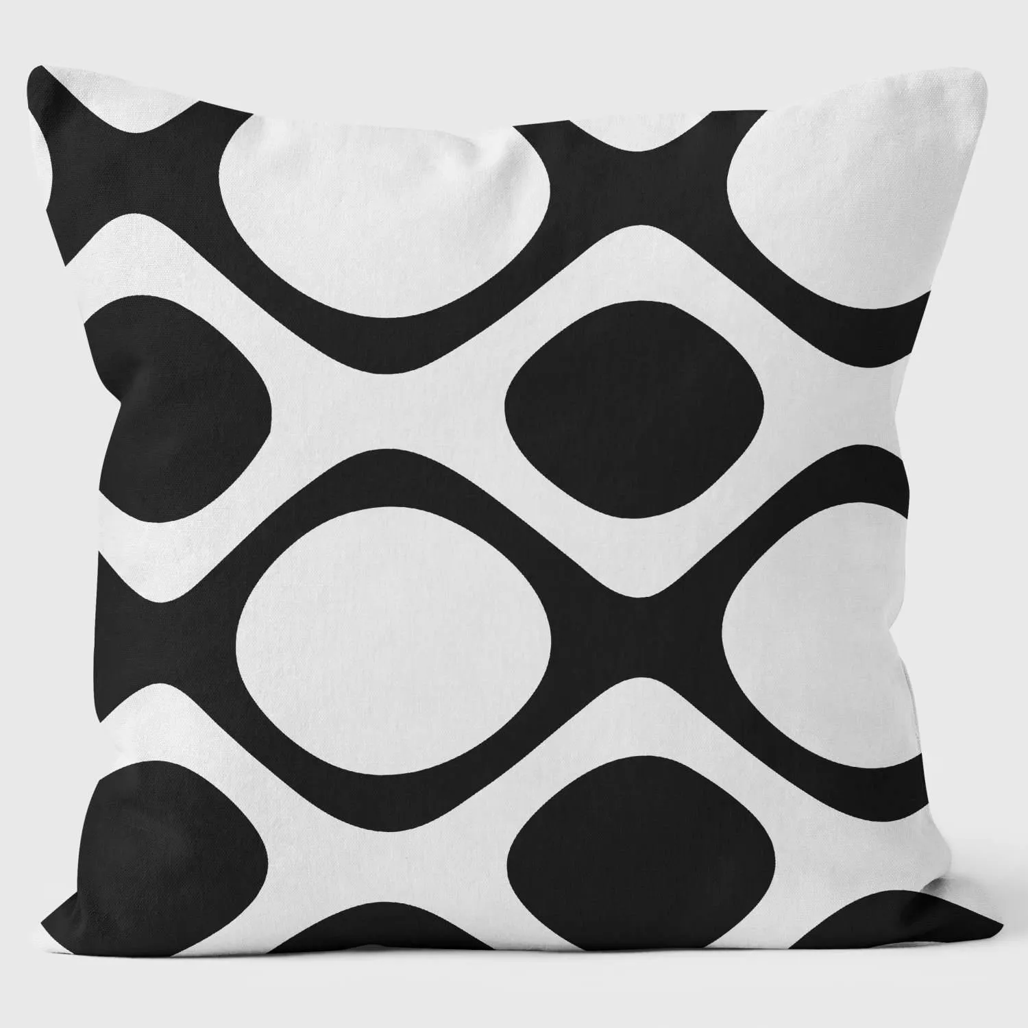 Round Checks - Abstract Cushion