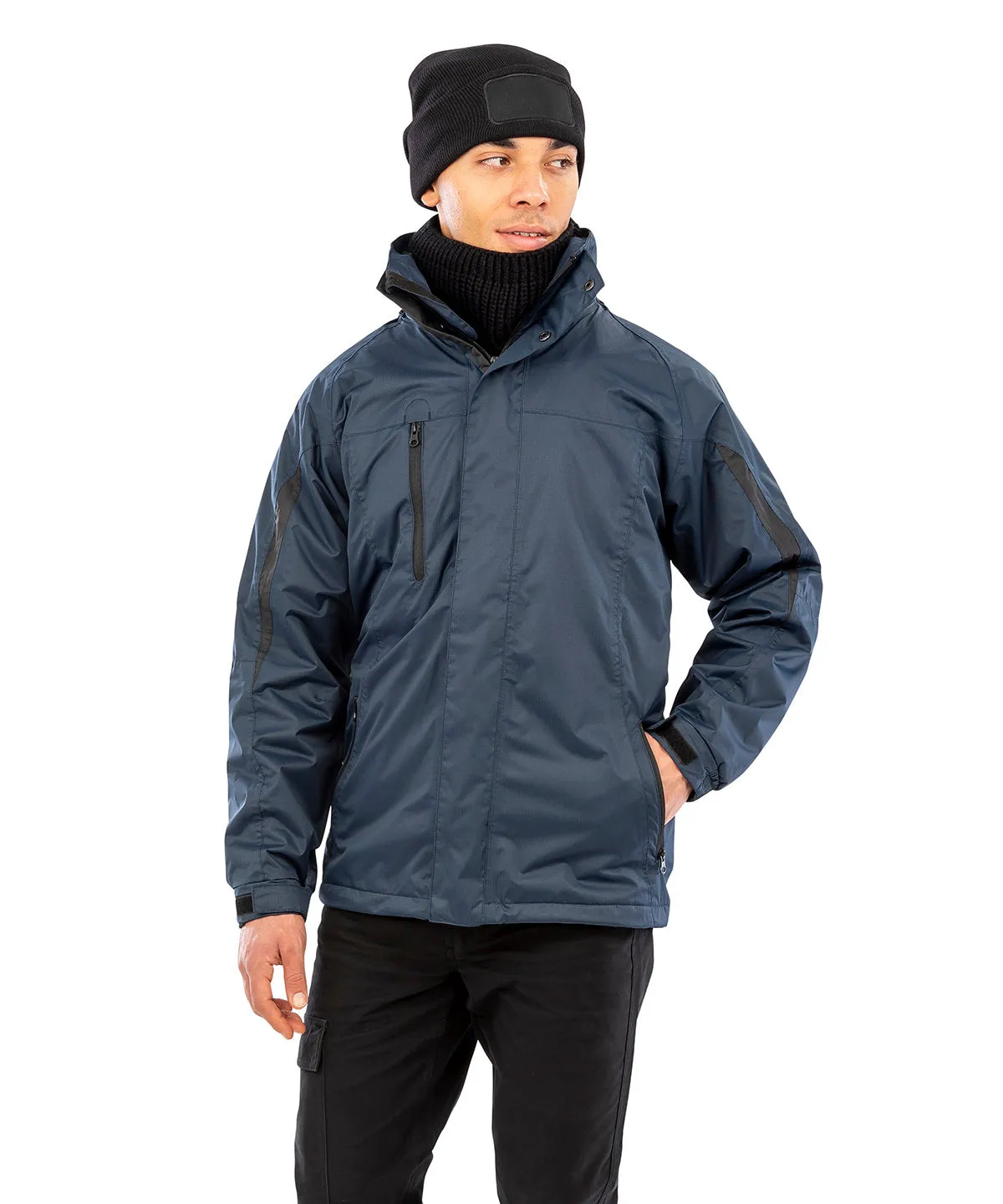 Royal/Black - 3-in-1 journey jacket with softshell inner