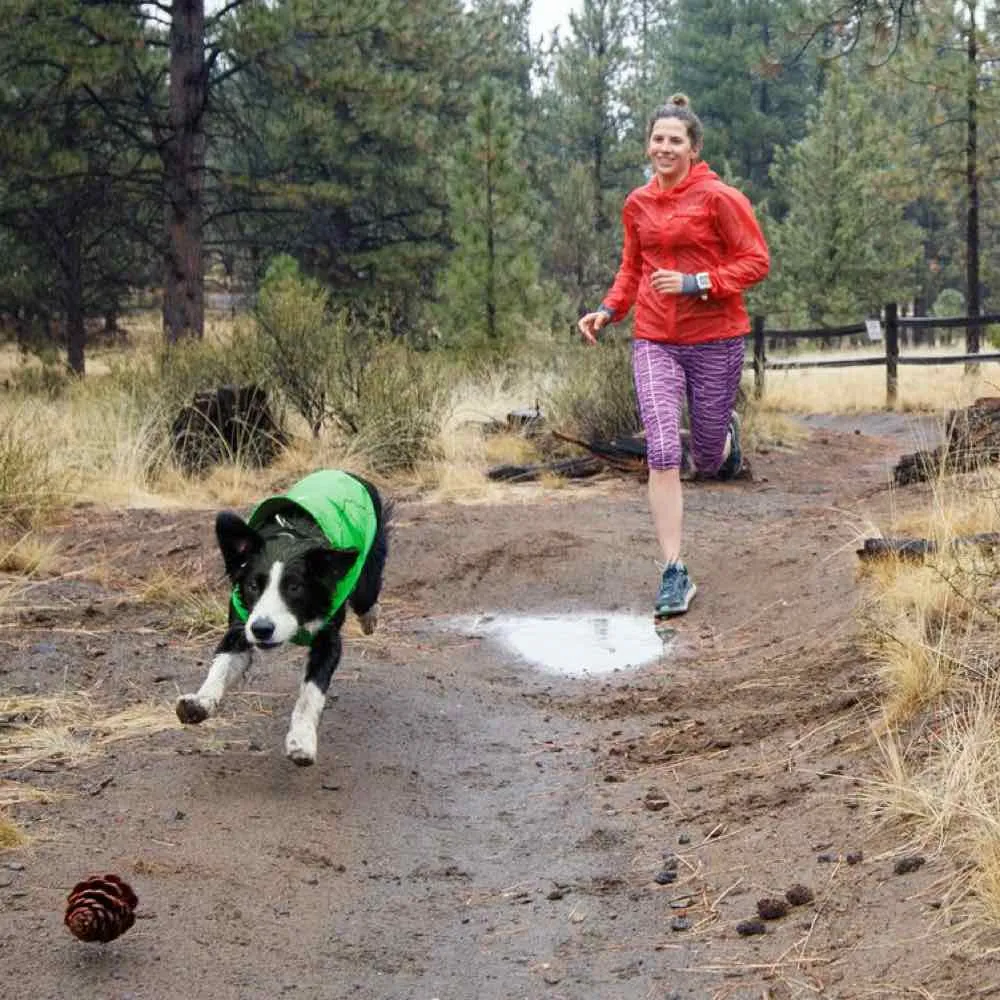 Ruffwear Sun Shower Reflective Lightweight Dog Raincoat (Meadow Green)