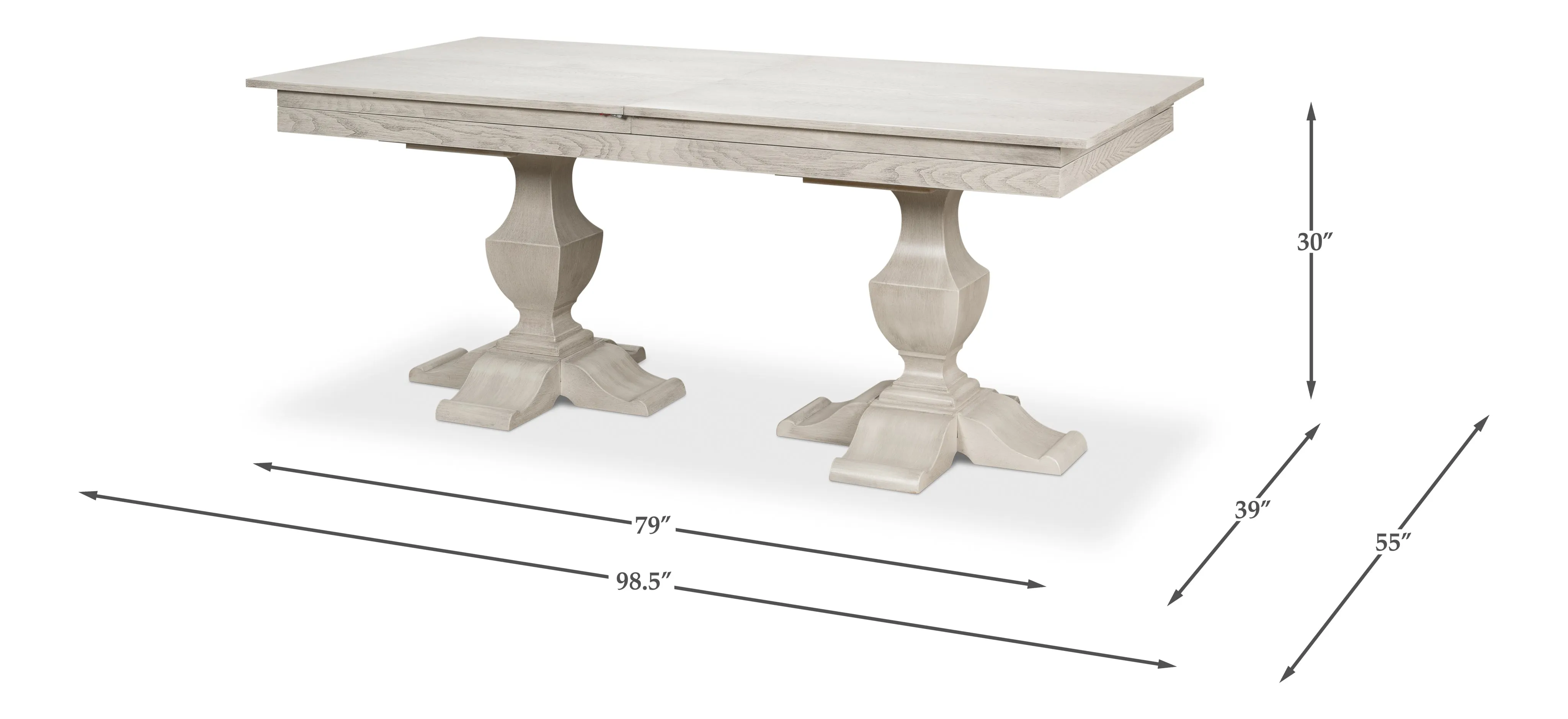 Sarreid - Cambiare Dining Table  Ivory Bianca - Ivory - Contemporary