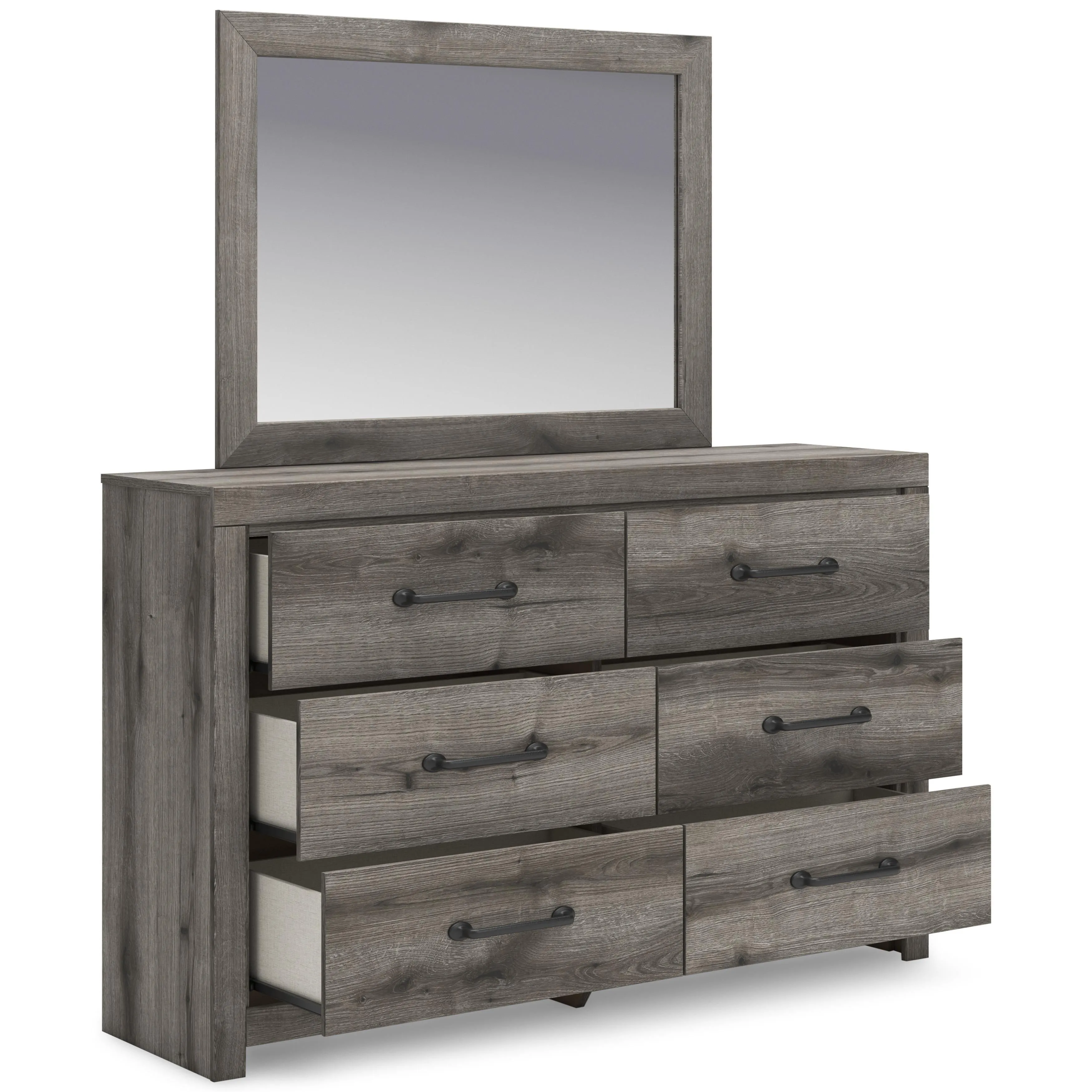 Signature Design by Ashley Graystorm 6-Drawer Dresser with Mirror PCB2405-31/PCB2405-36