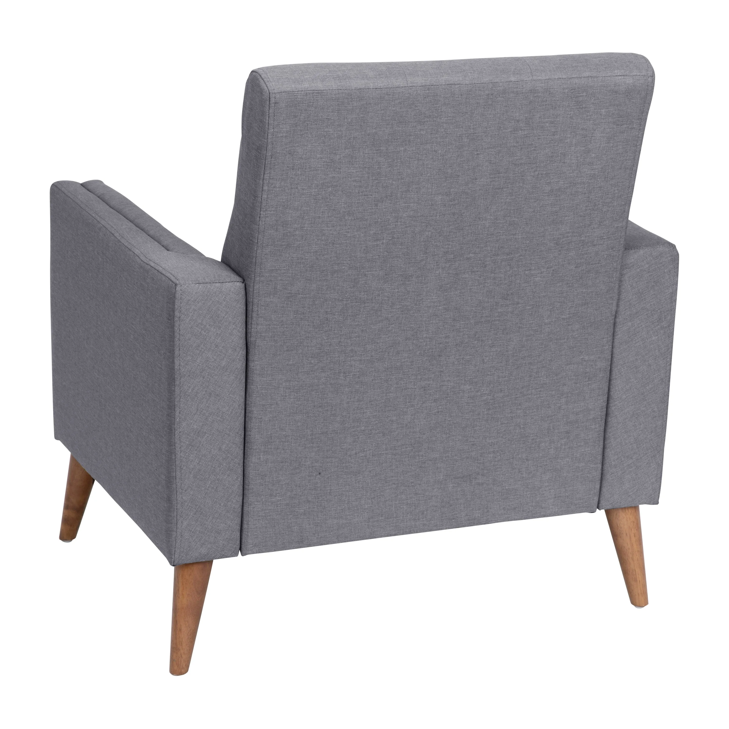 Slate Gray Faux Linen Chair IS-22271C-GY-GG