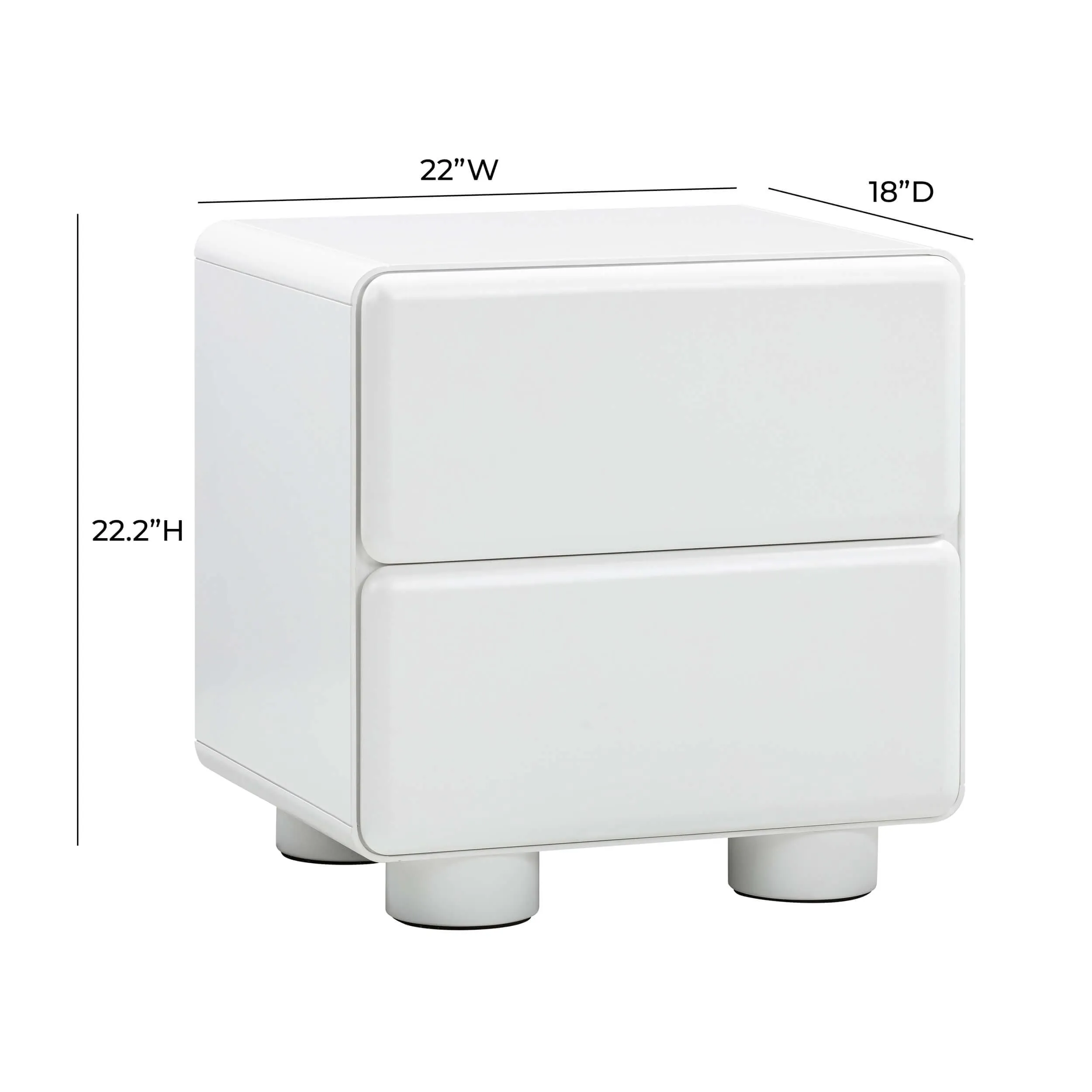 Tammy Nightstand, White