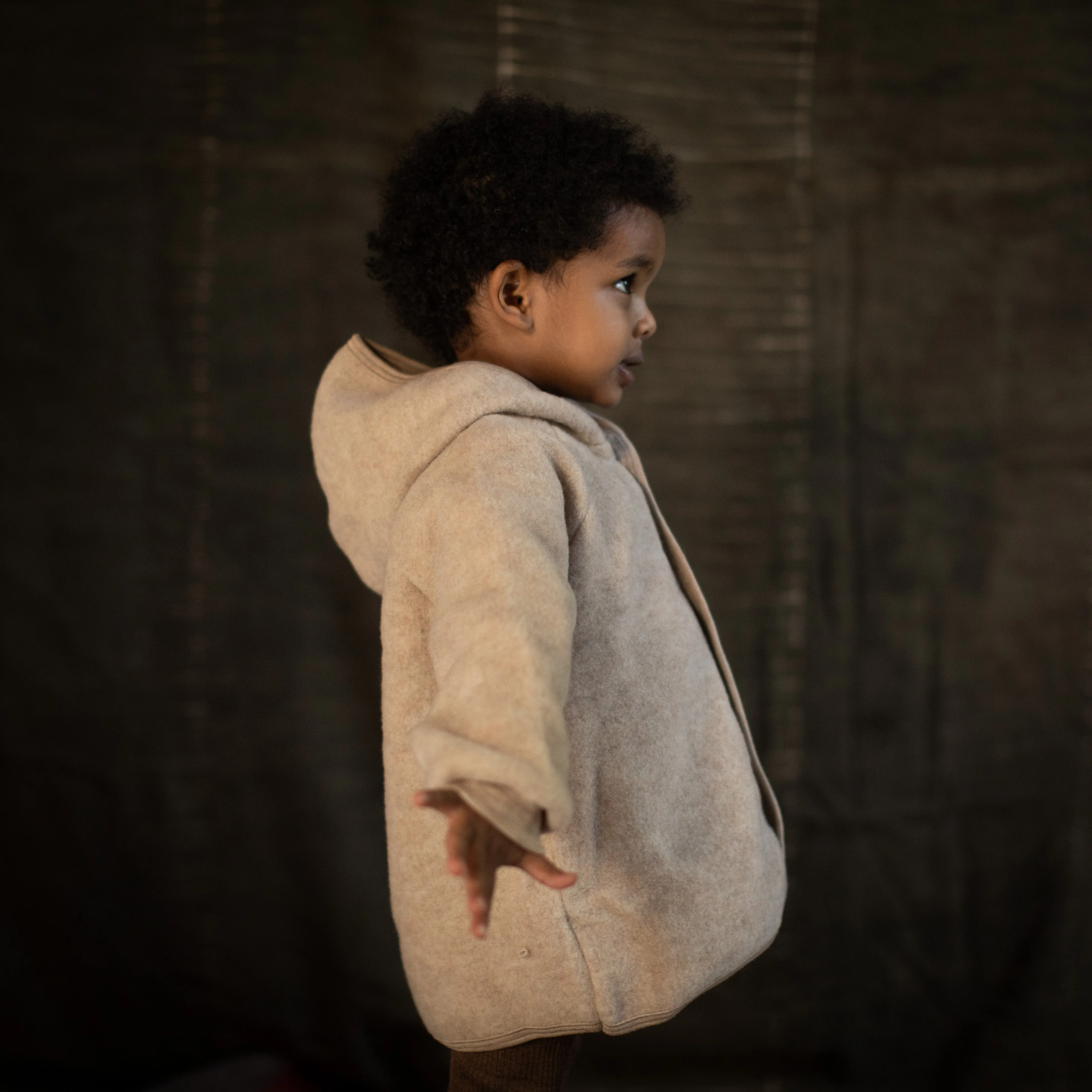 Tinker Baby & Kids Jacket - Merino Wool Fleece - Sandstorm