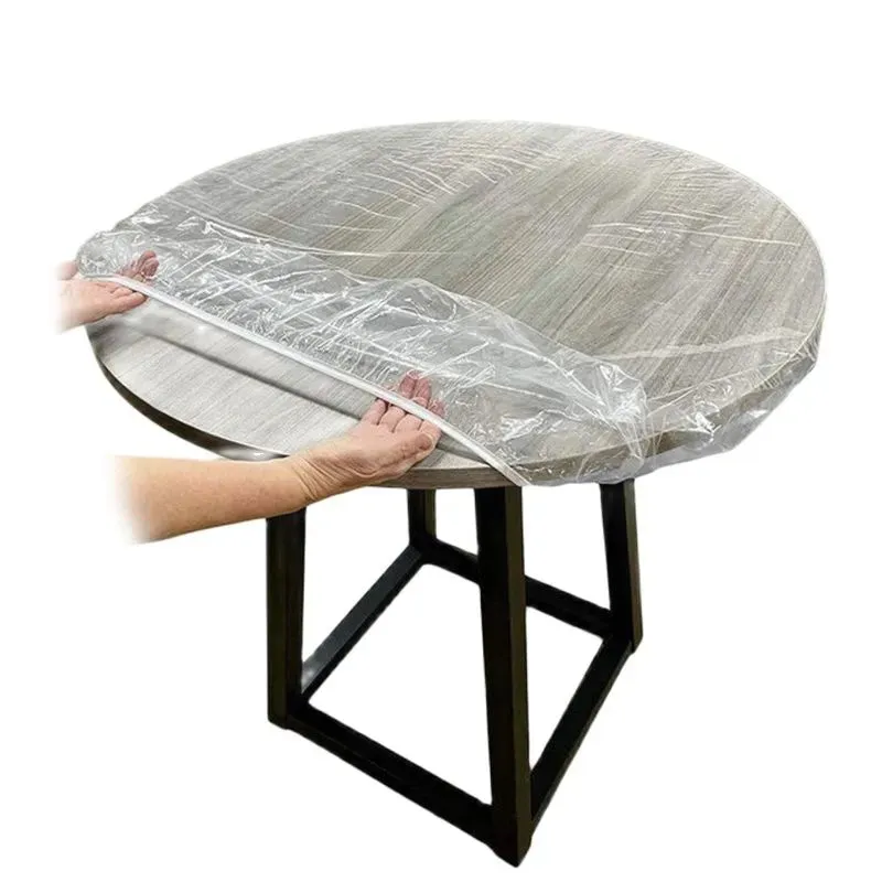 Transparent PVC Waterproof Long Life Protective Table Cover